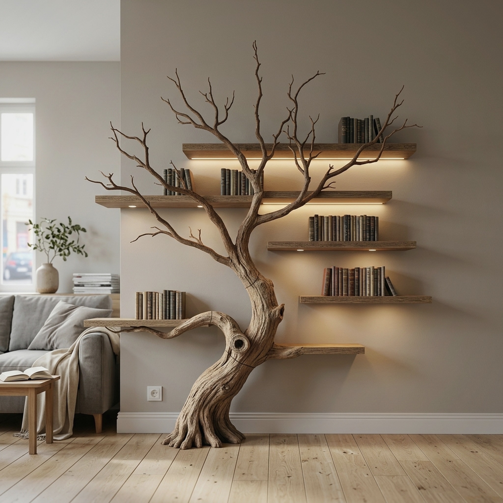 Hancrafted Wooden Shelf Floating Shelf Housewarming Gift