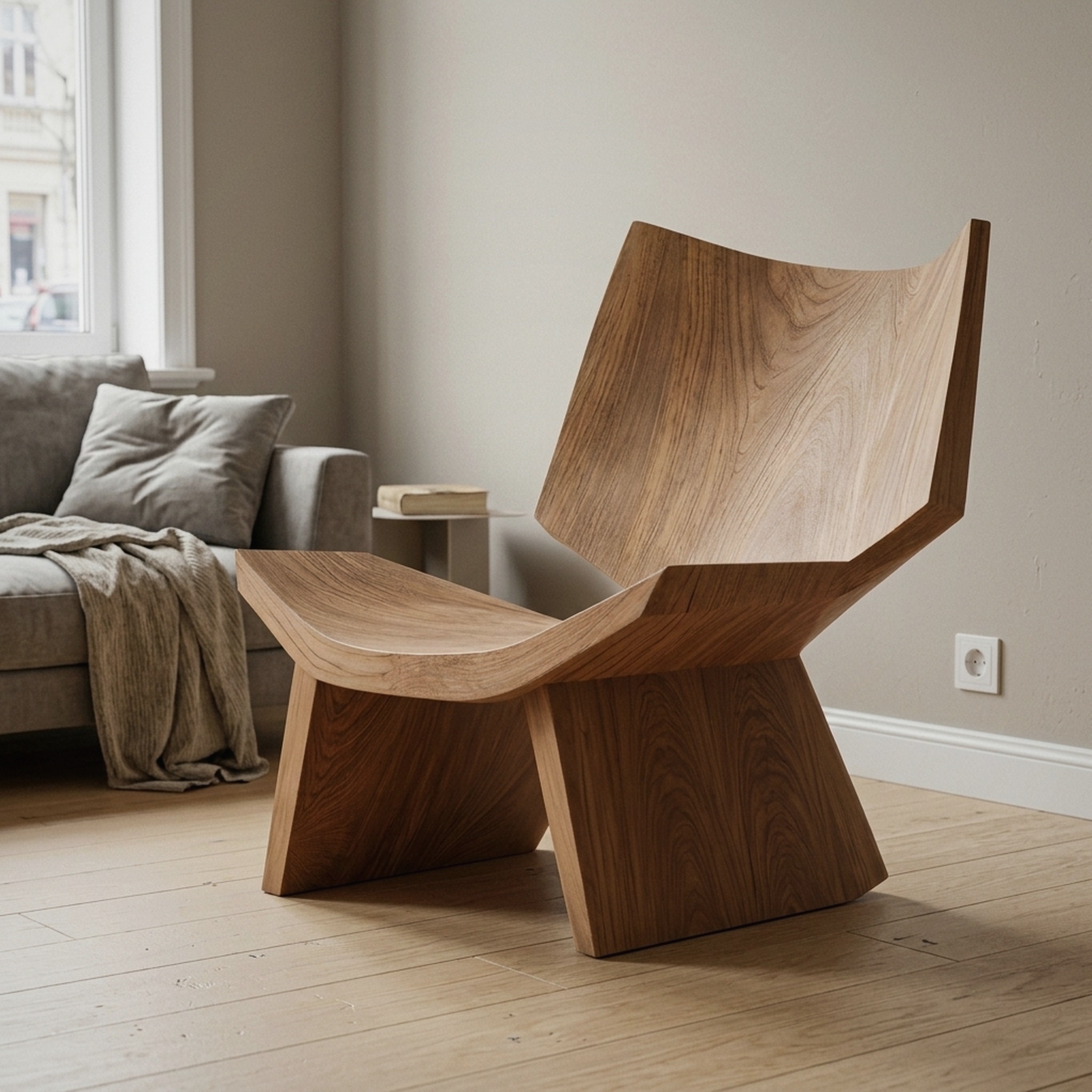 Handcrafted Chaise Longue for Living Room