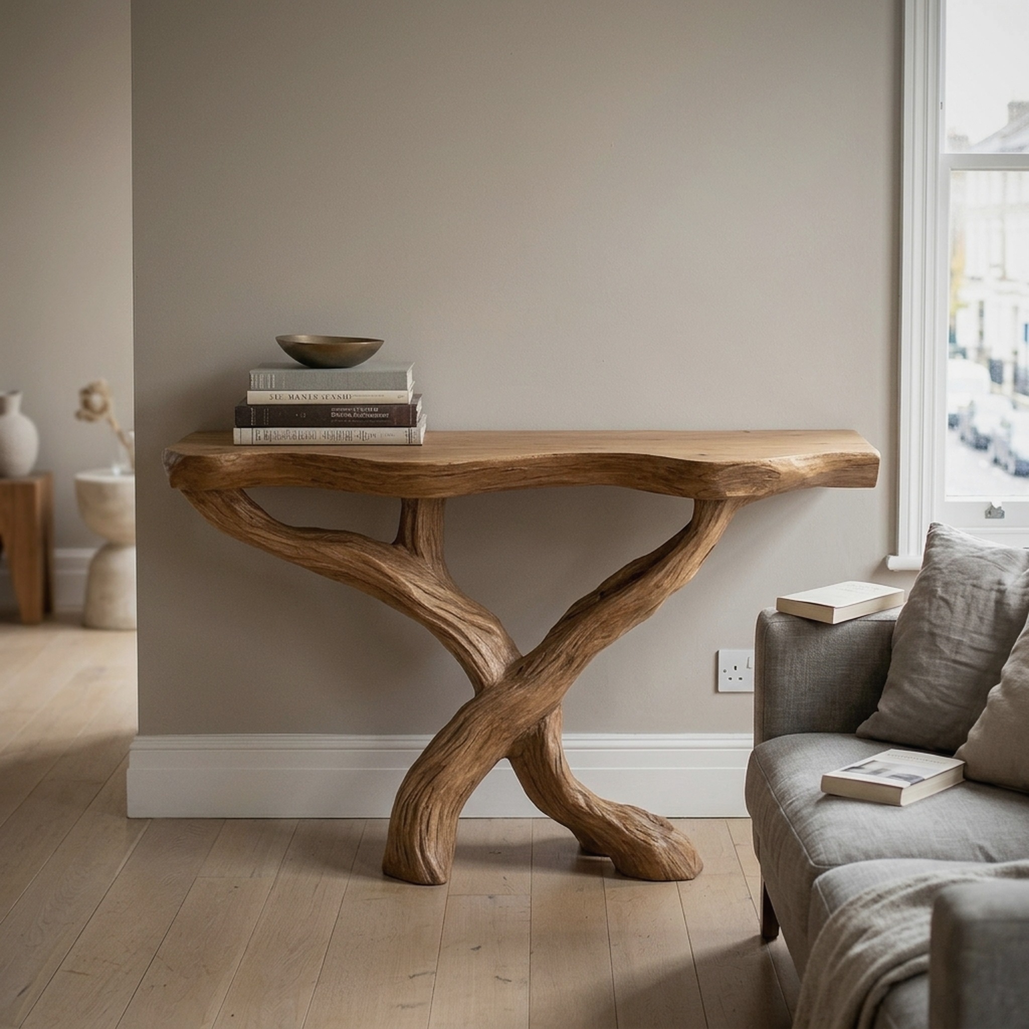 Handcrafted Console Shelf Unique Design Home Decor Housewarming Gifts