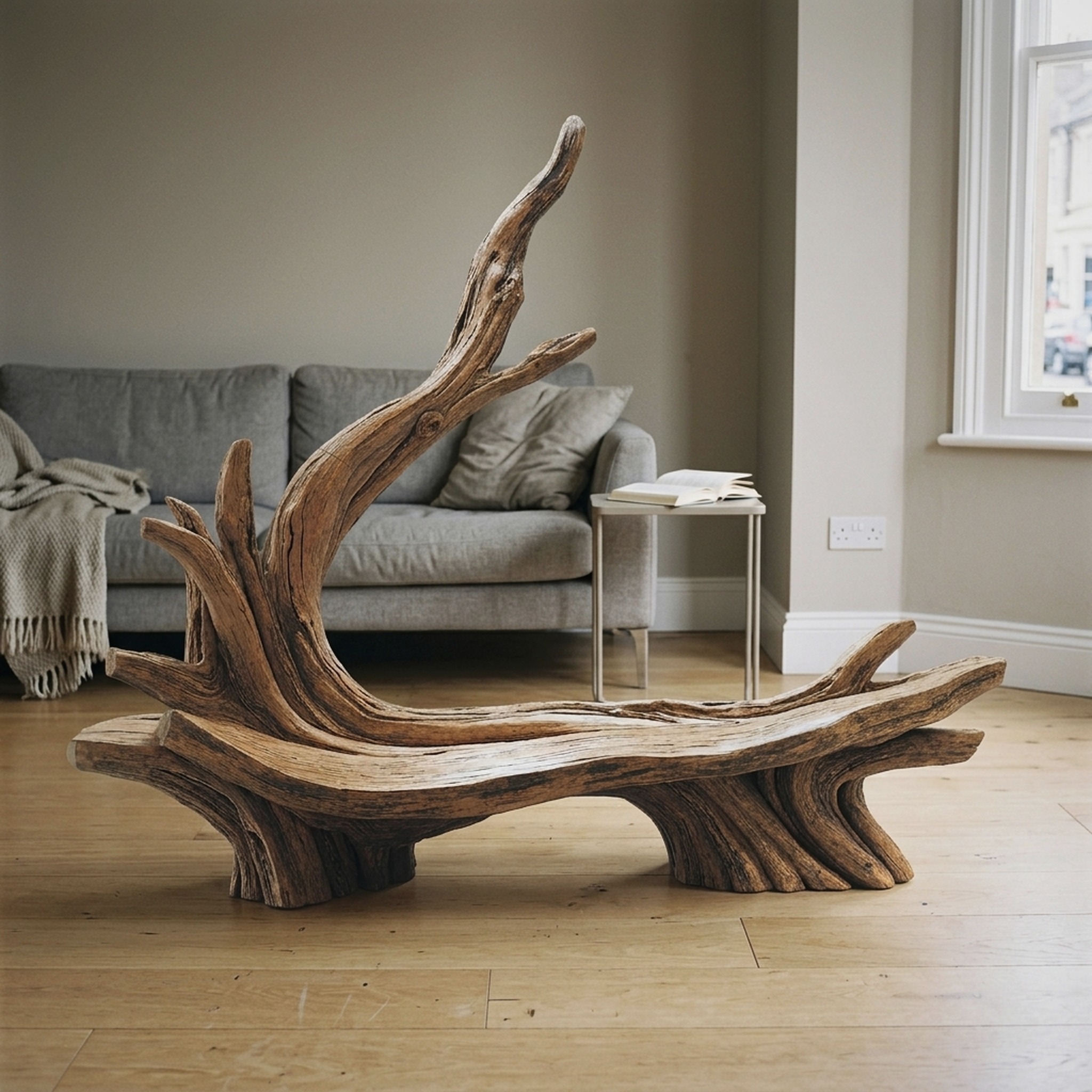 Handcrafted Live Edge Bench for Artistic Patio Designs