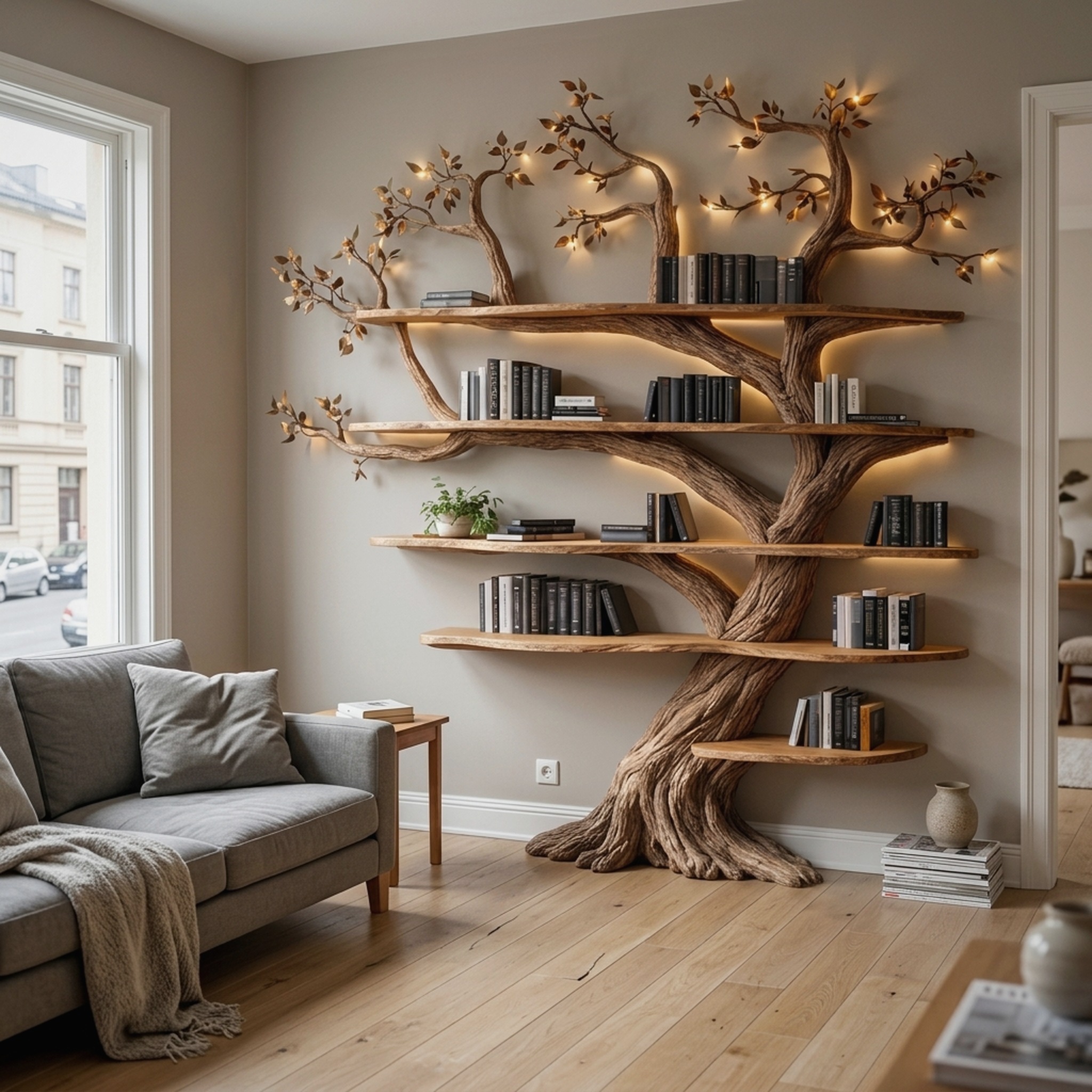 Handcrafted Living Room Interior Sculptural Wall Statement Design