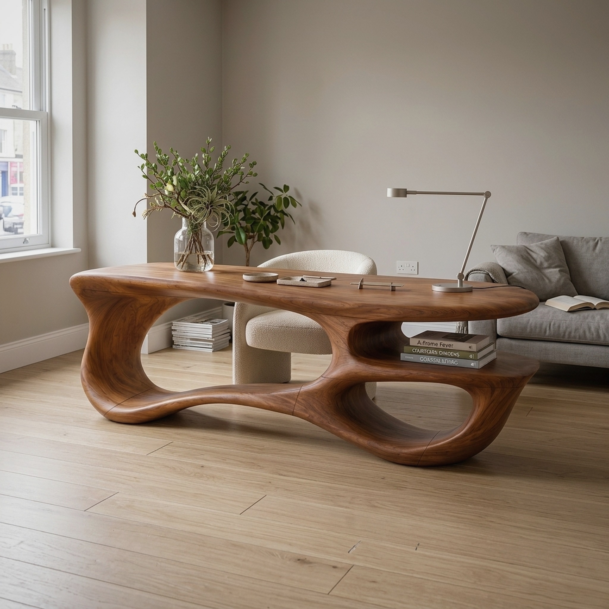 Handcrafted Loop Frame Desk Bedroom Home Office