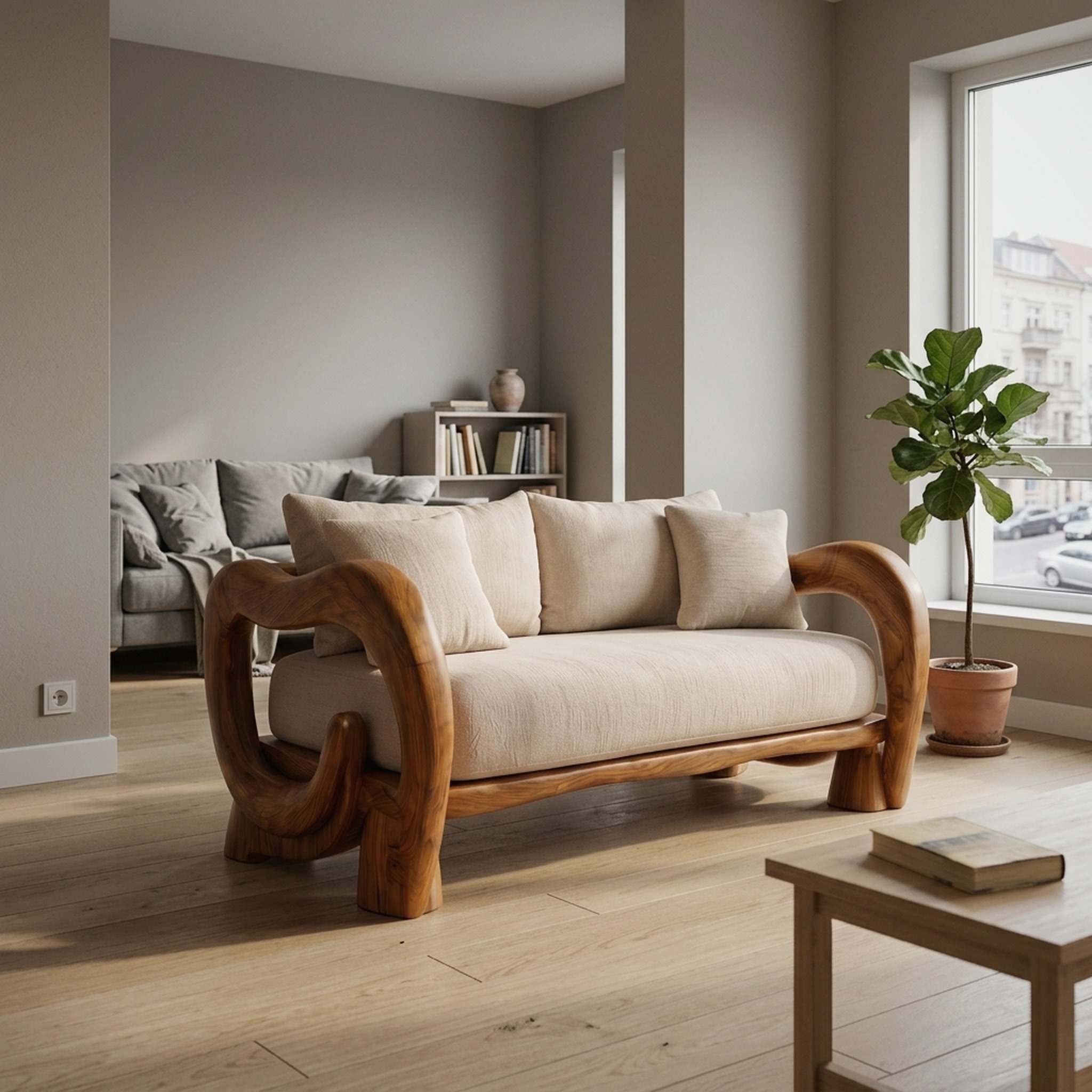 Handcrafted Sofa Frame for Living Room