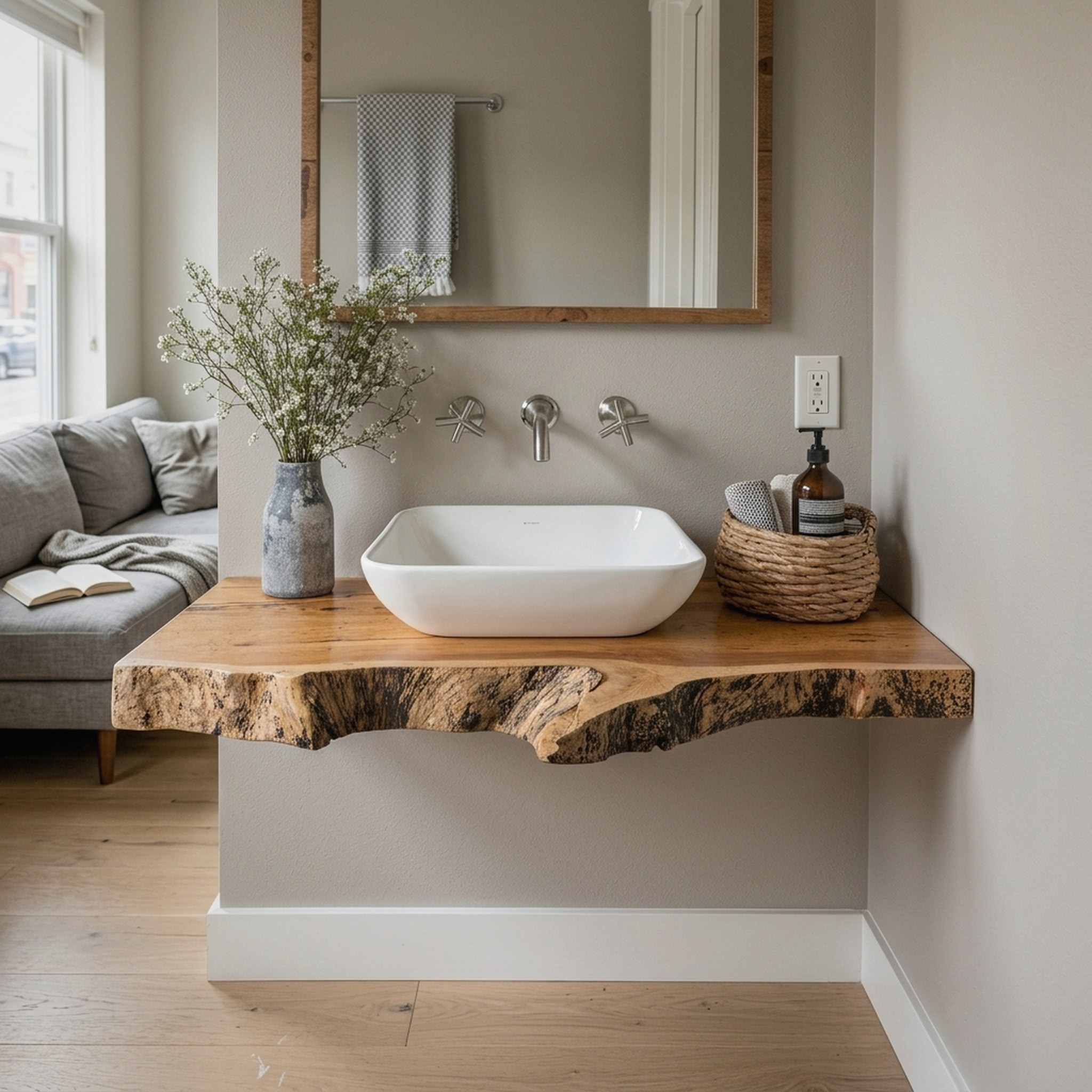 Handcrafted Solid Wood Vanity Local Store Pick