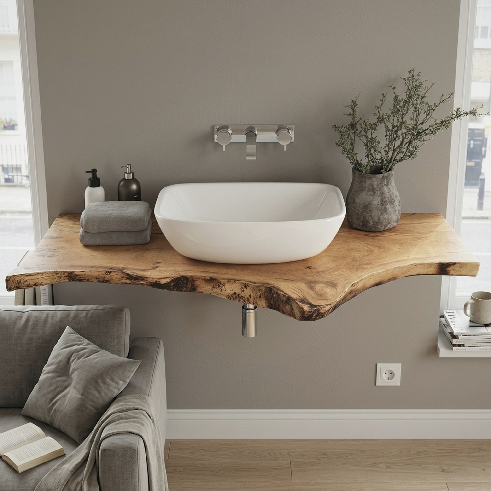 Handcrafted Solid Wood Vanity Premium Quality