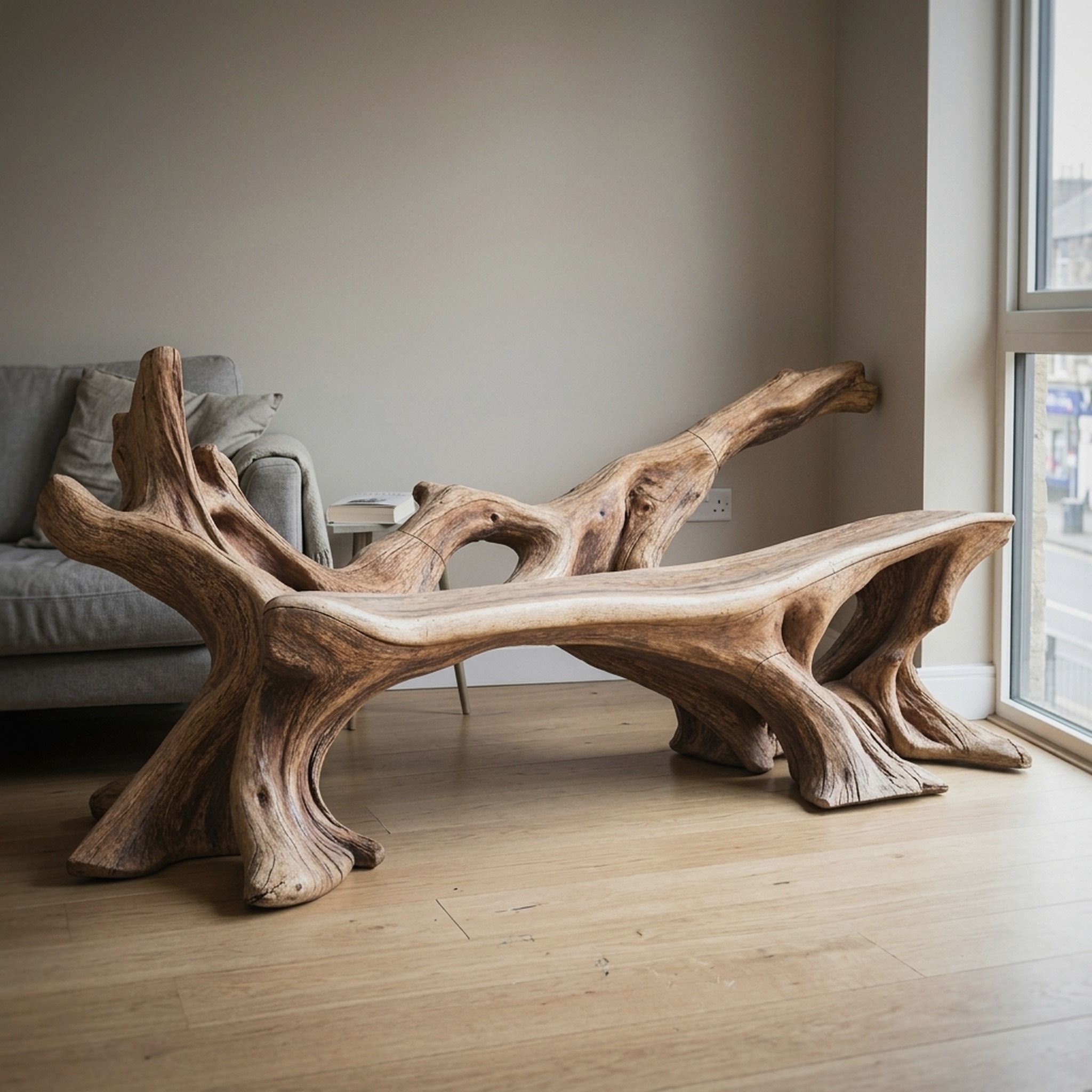Handcrafted Wooden Bench Outdoor Seating for Durable Patios