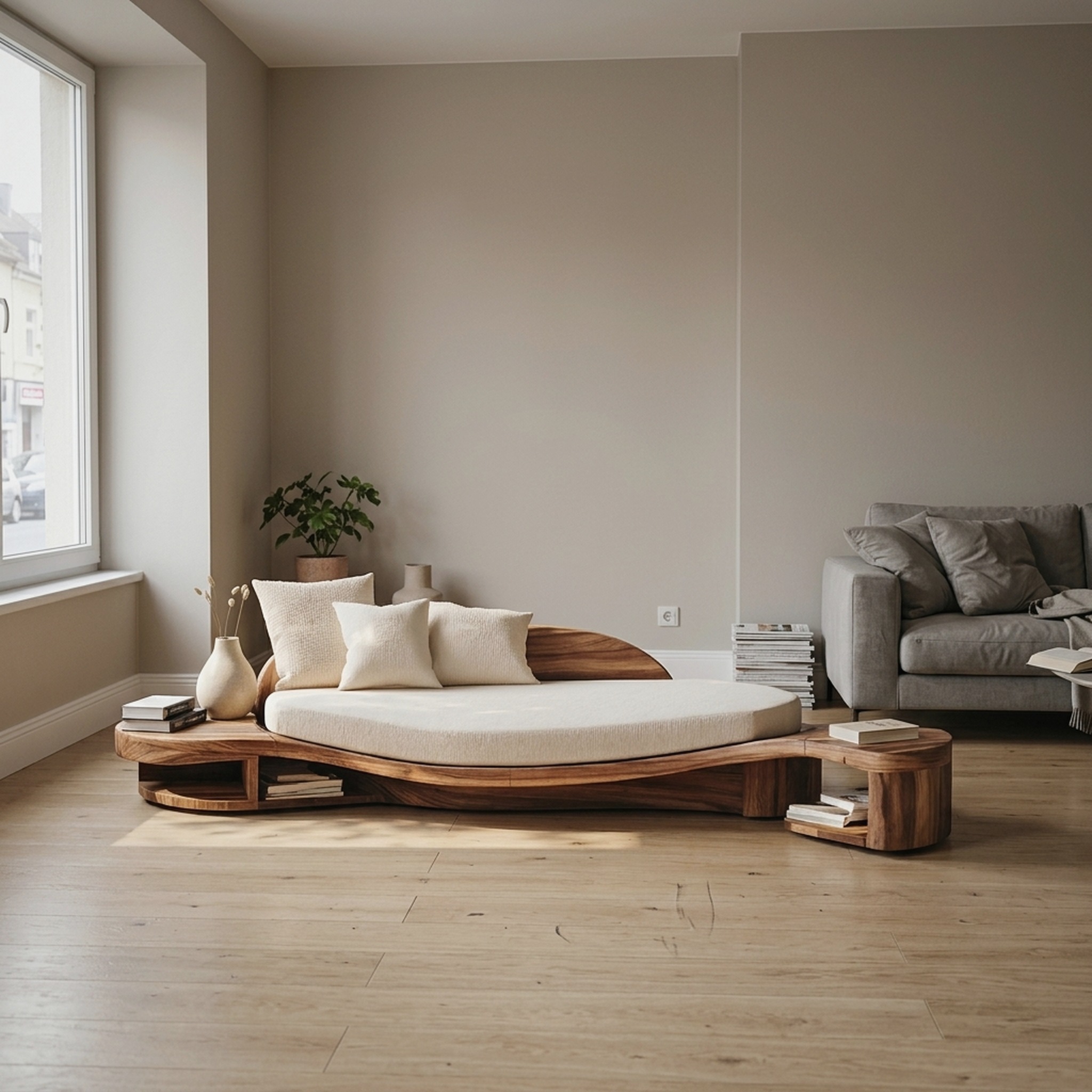 Handcrafted Wooden Daybed for Classic Bedroom Furniture Design