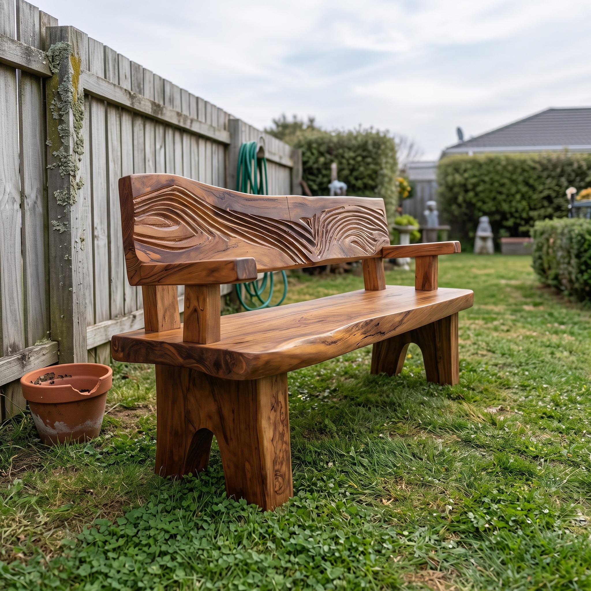 Handmade Rustic Wood Entryway Bench, Solid Hardwood Sitting Bench & Shoe Storage Organizer