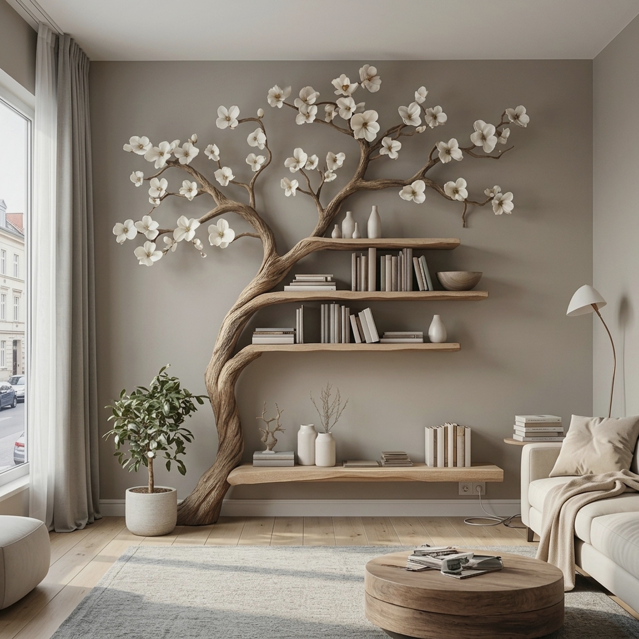 Handmade Wood Book Shelf Classic Design Decor Official