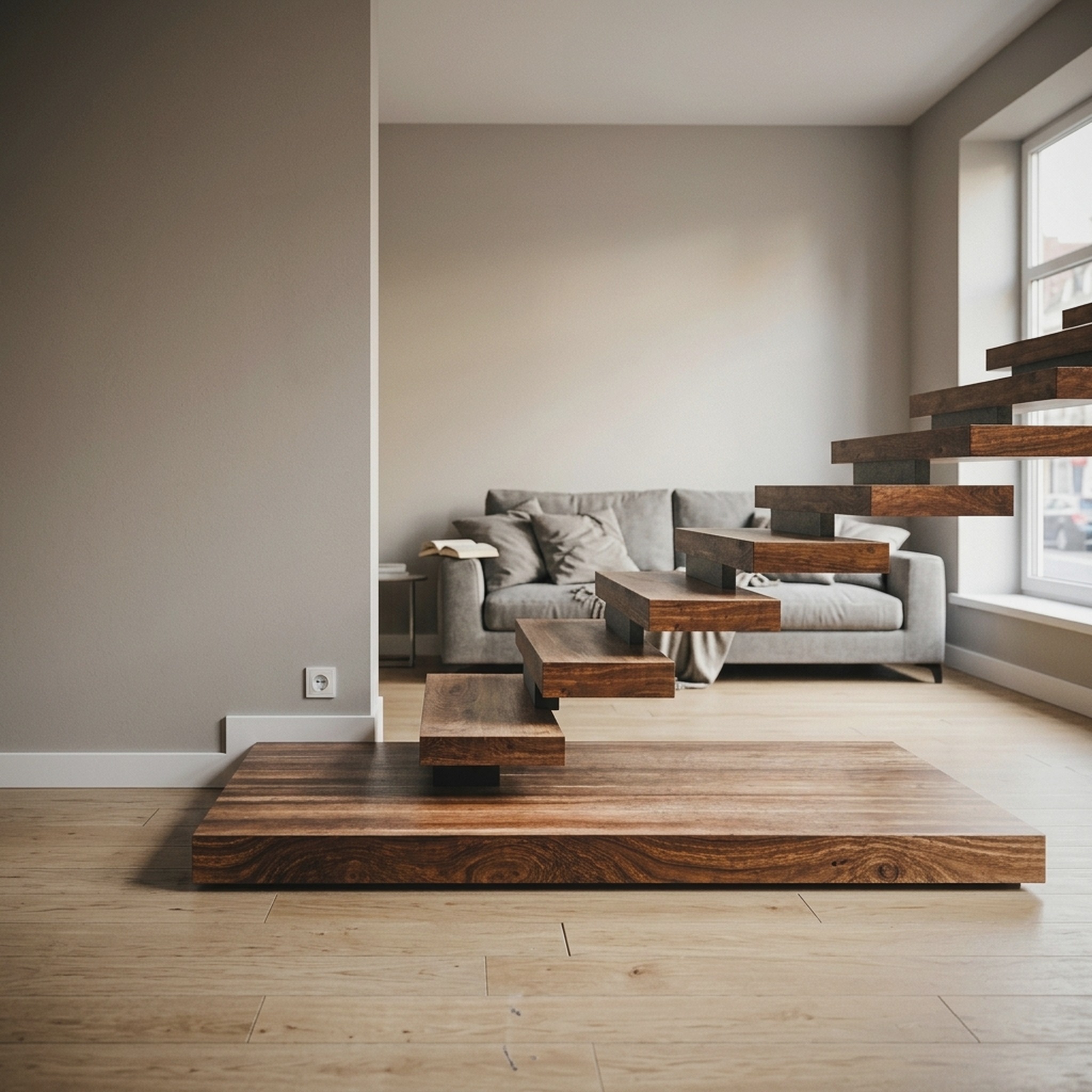Handmade Wooden Staircase Steps for Home Decor