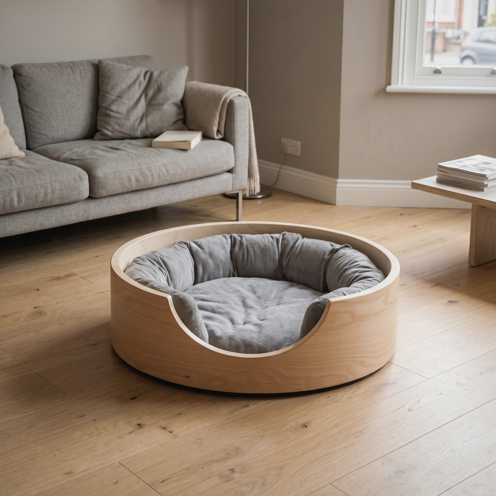 Japandi Minimal Pet Lounge Bed for Bedroom or Living Space