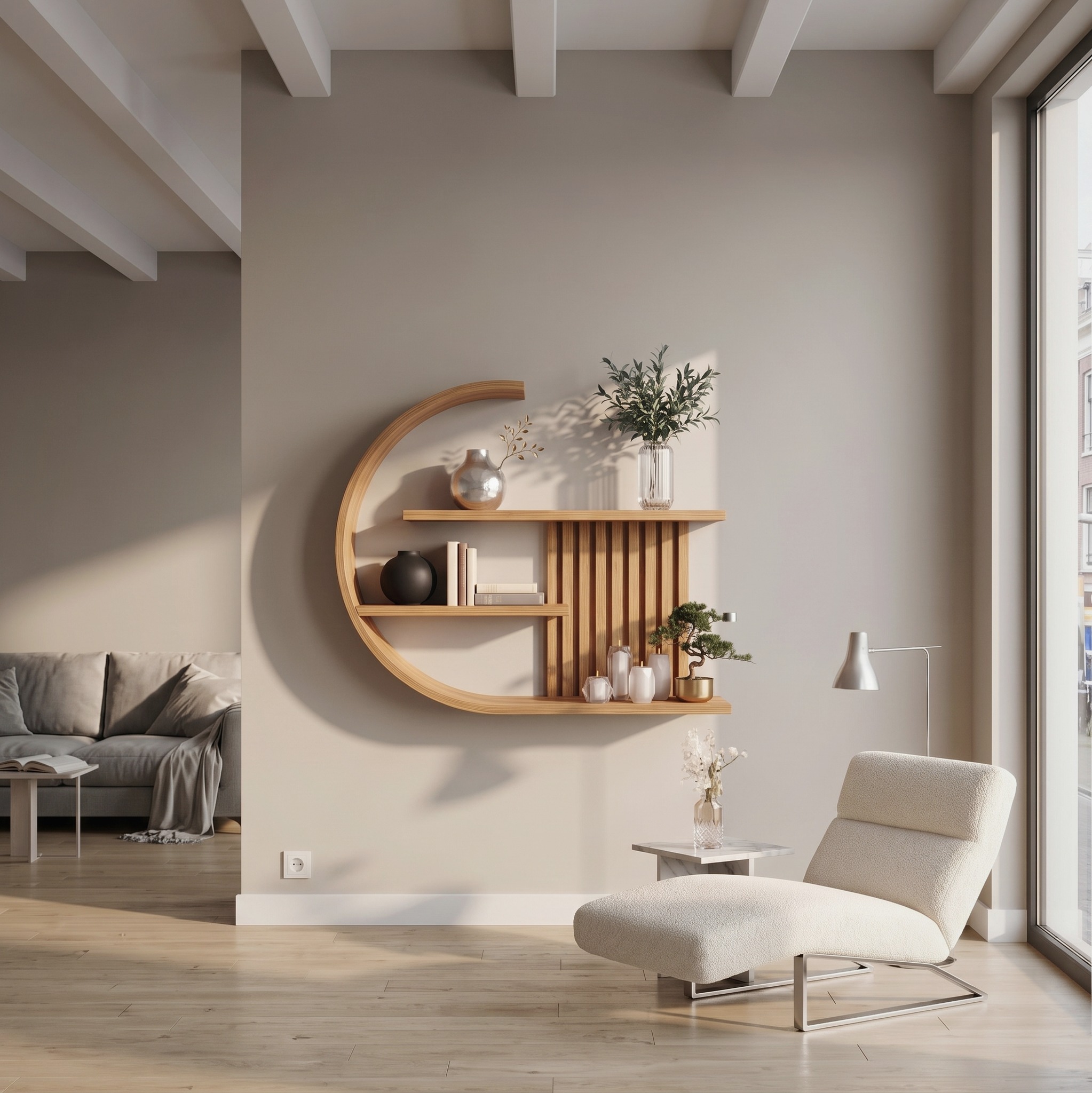 Japandi Wall Decor Shelf Living Room and Lounge