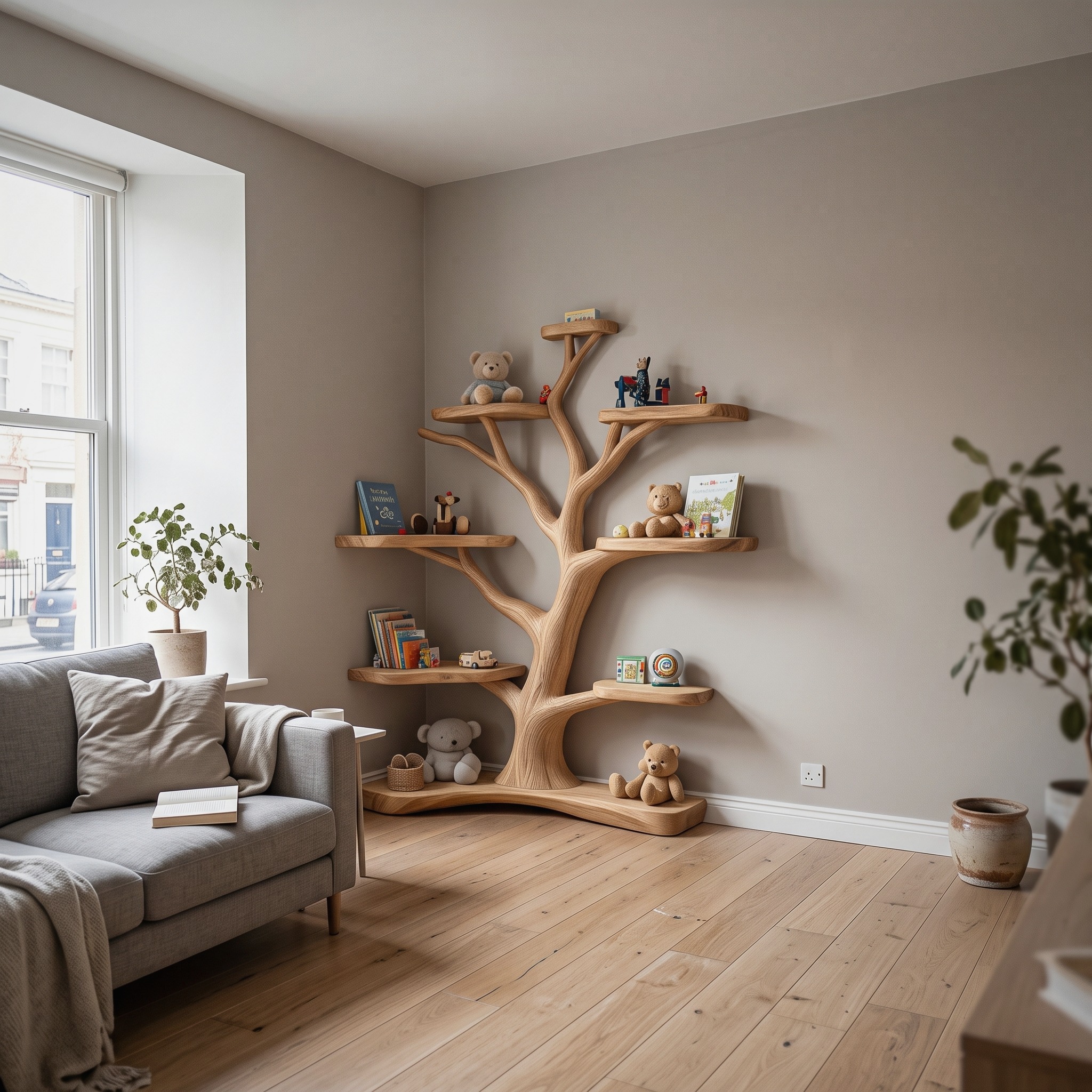 Kids Tree Bookshelf Handmade Decor Home Gift