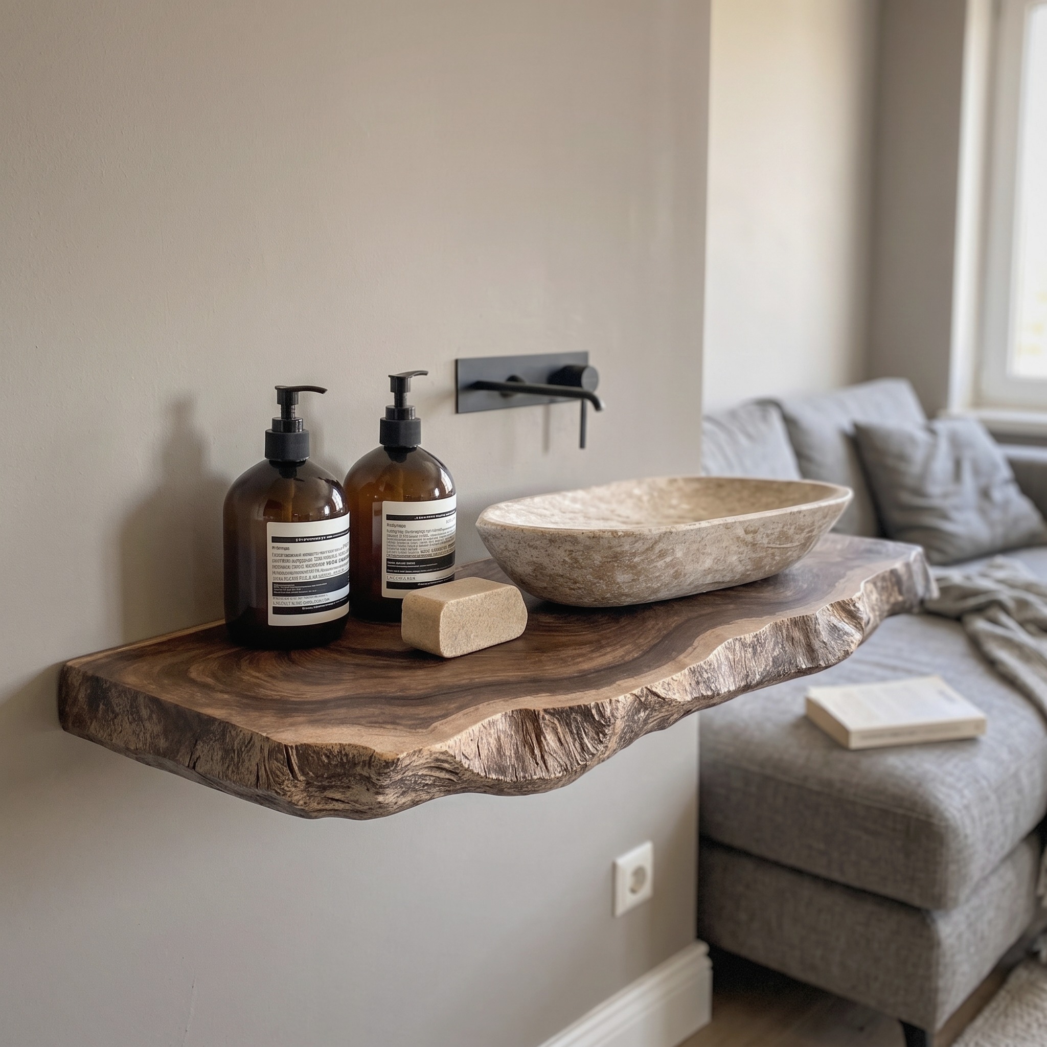 Live Edge Bathroom Vanity