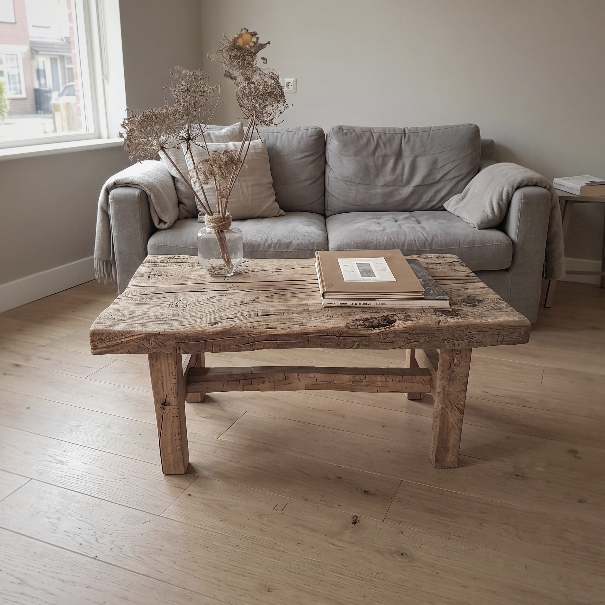 Live Edge Farmhouse Coffee Table Driftwood