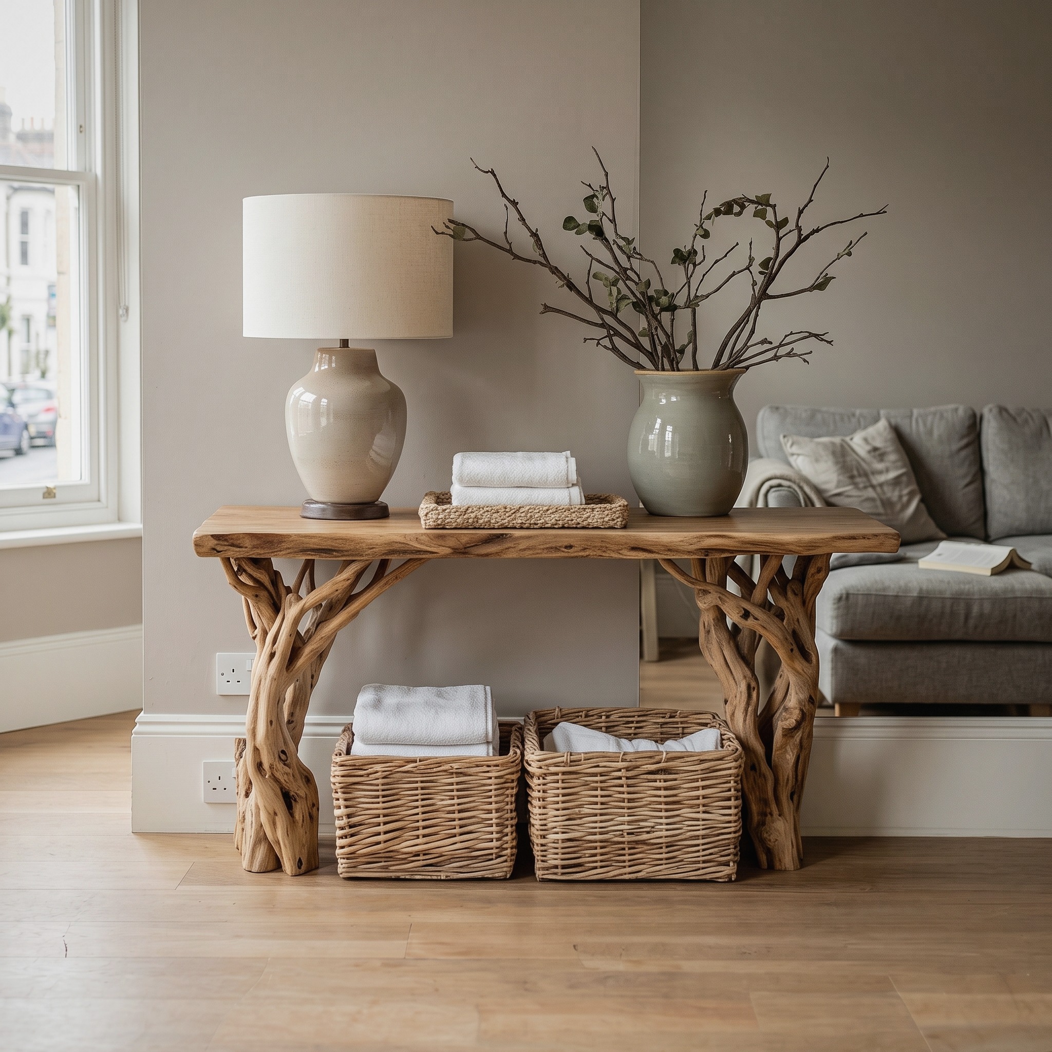 Live Edge Side Table Driftwood Table Console Table