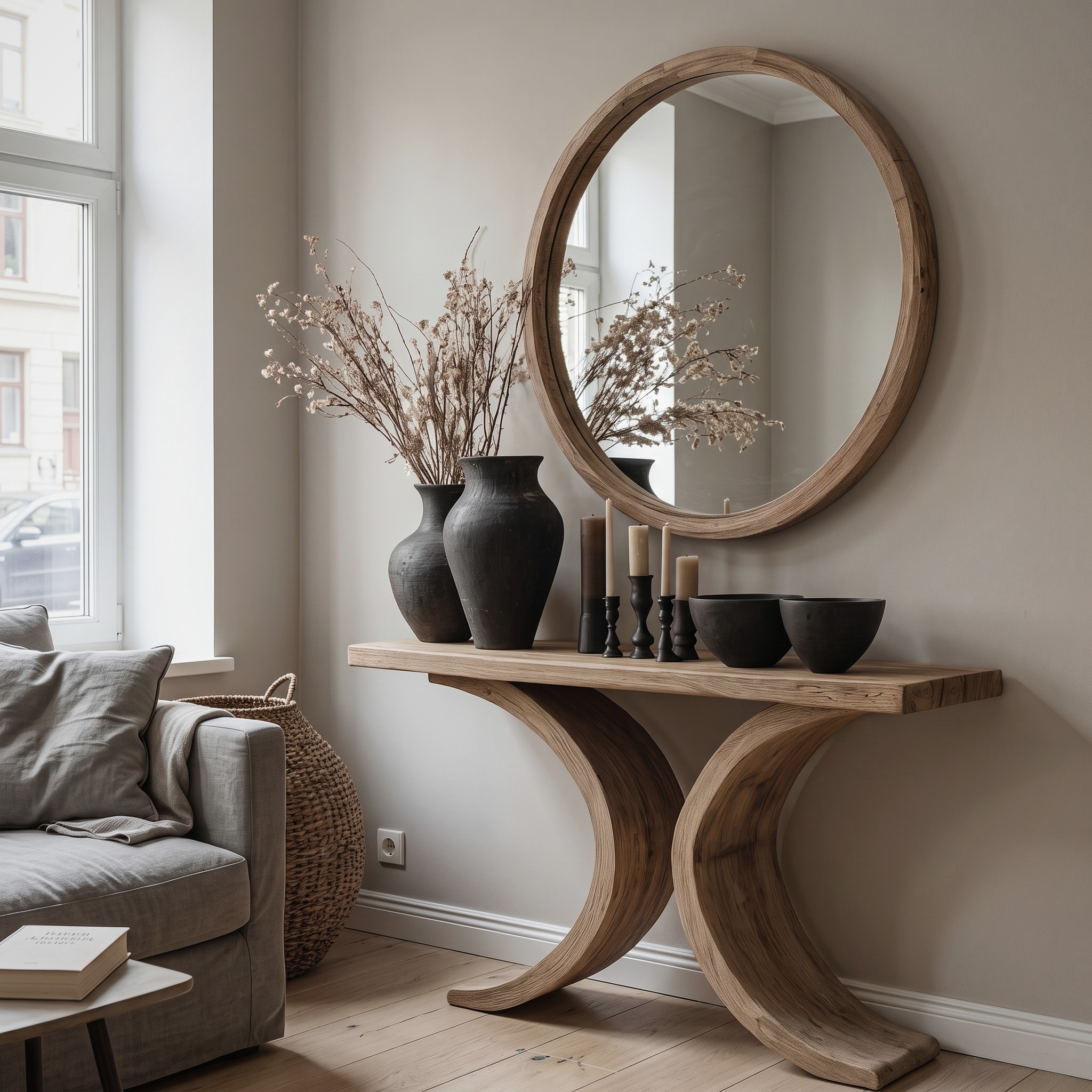 Living Edge Console Table Modern