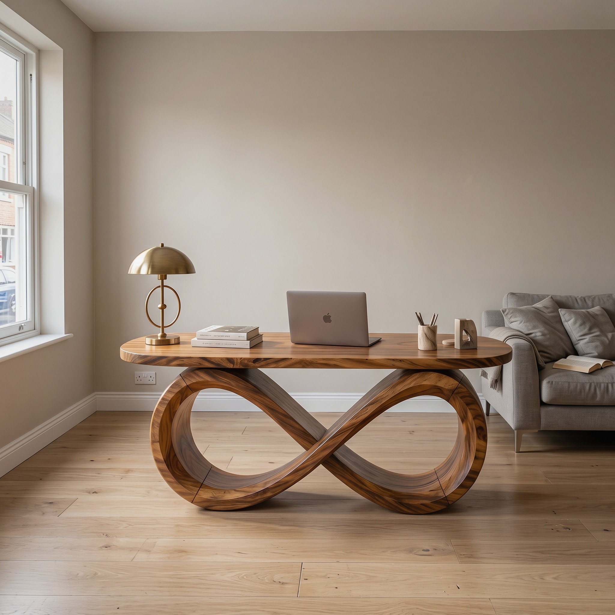 Luxury Infinity Base Executive Desk Designer Office