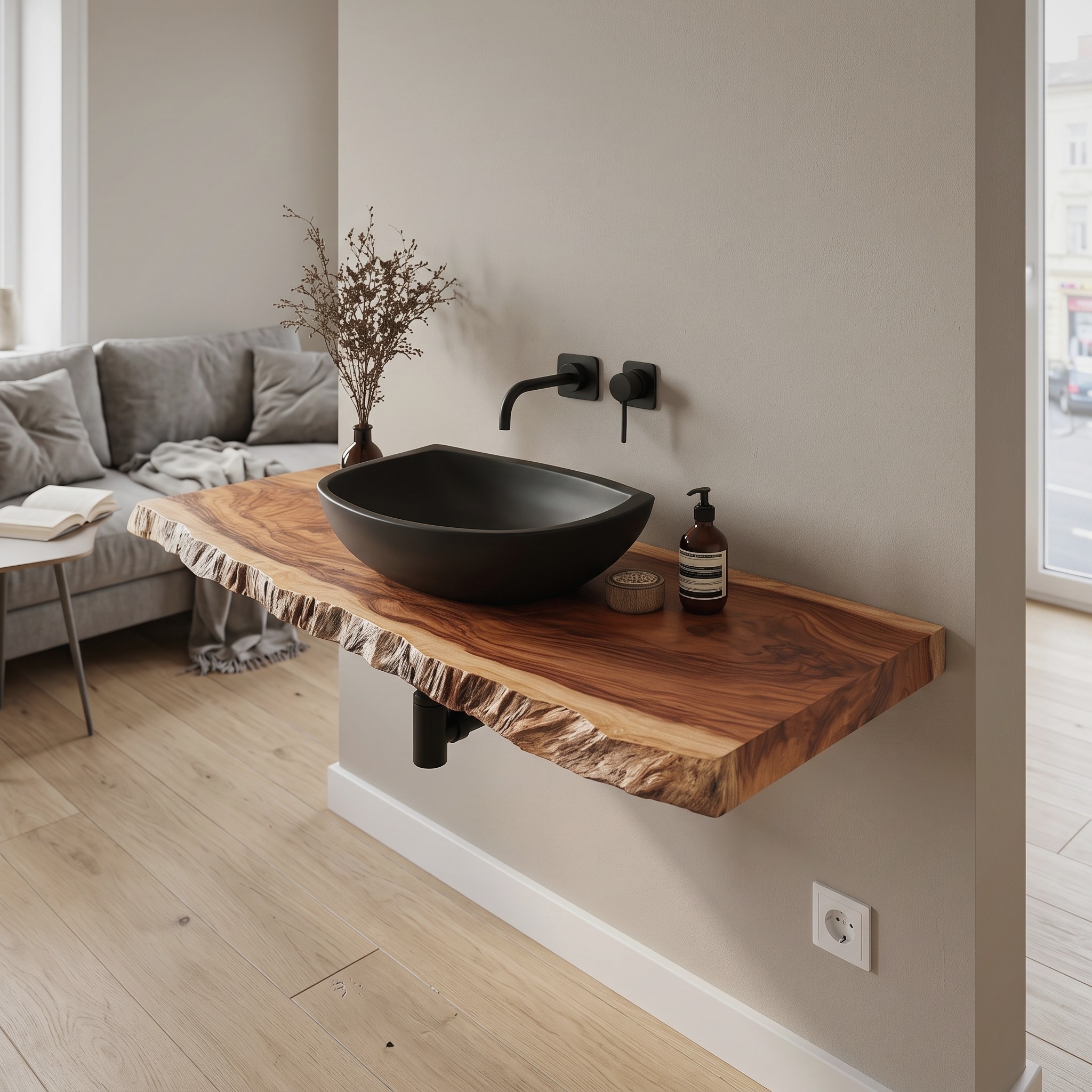 Mid Century Bathroom Vanity Shelf Modern Bathroom Interior