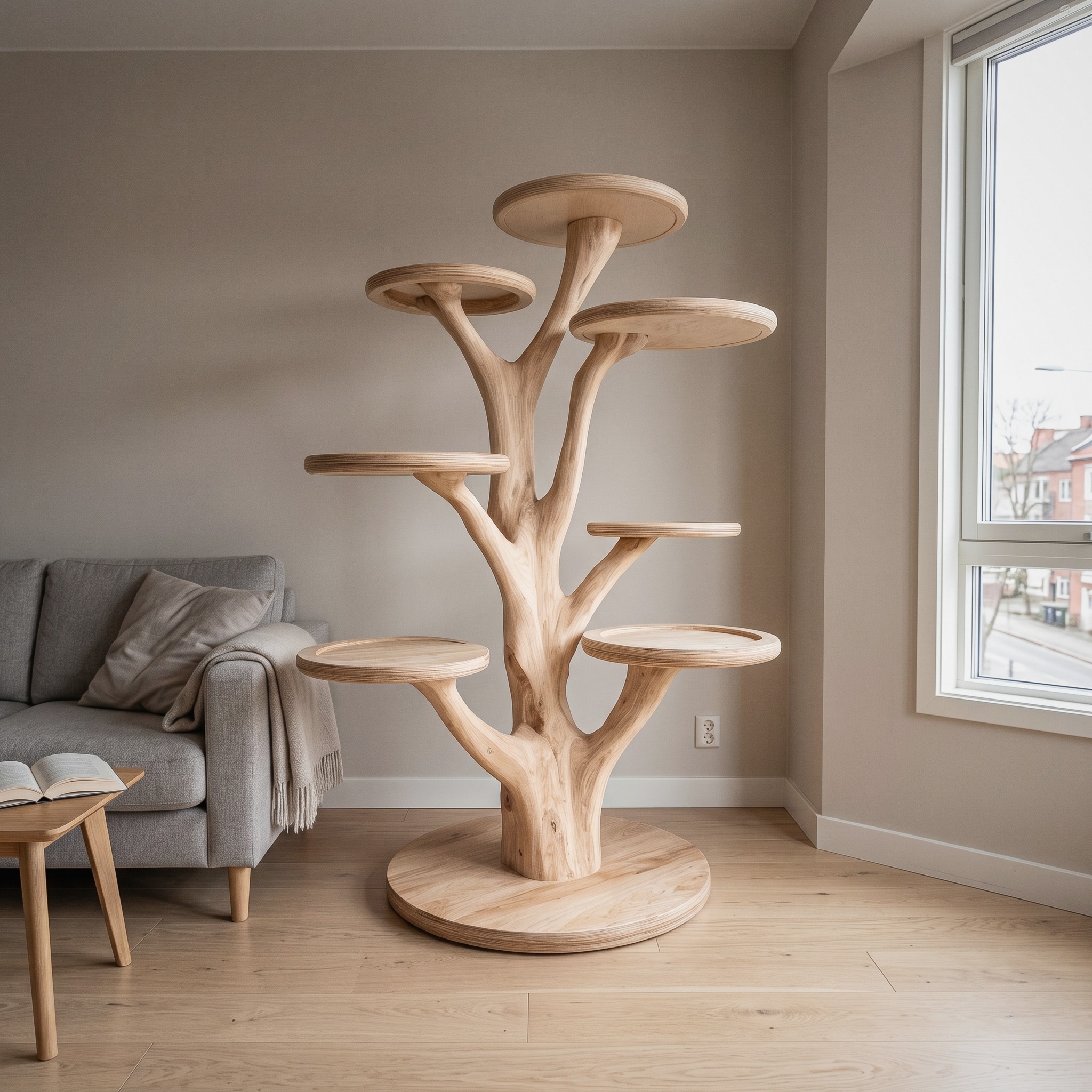 Mid Century Cat Tree Tower Living Room