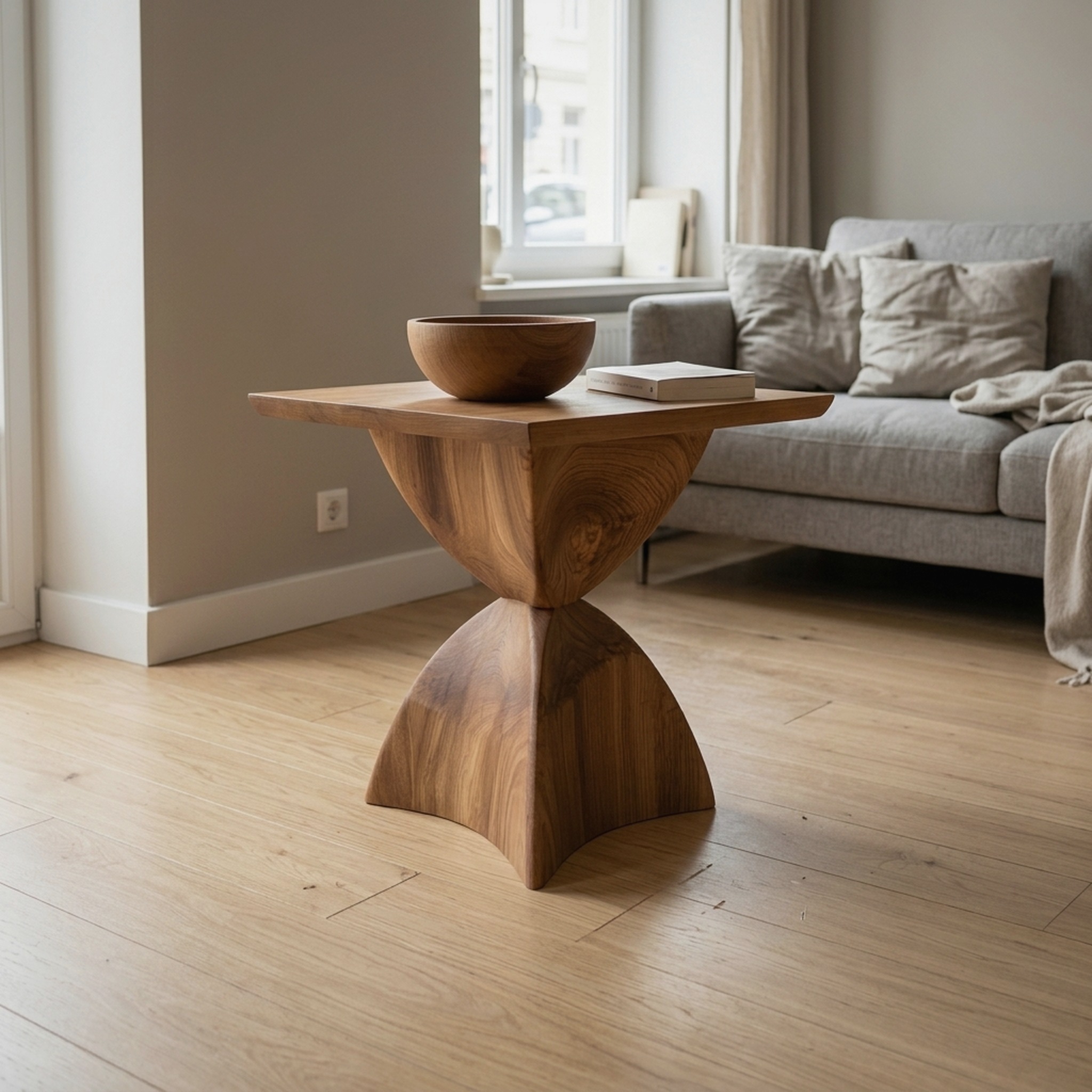 Mid Century Handmade End Table Living Room