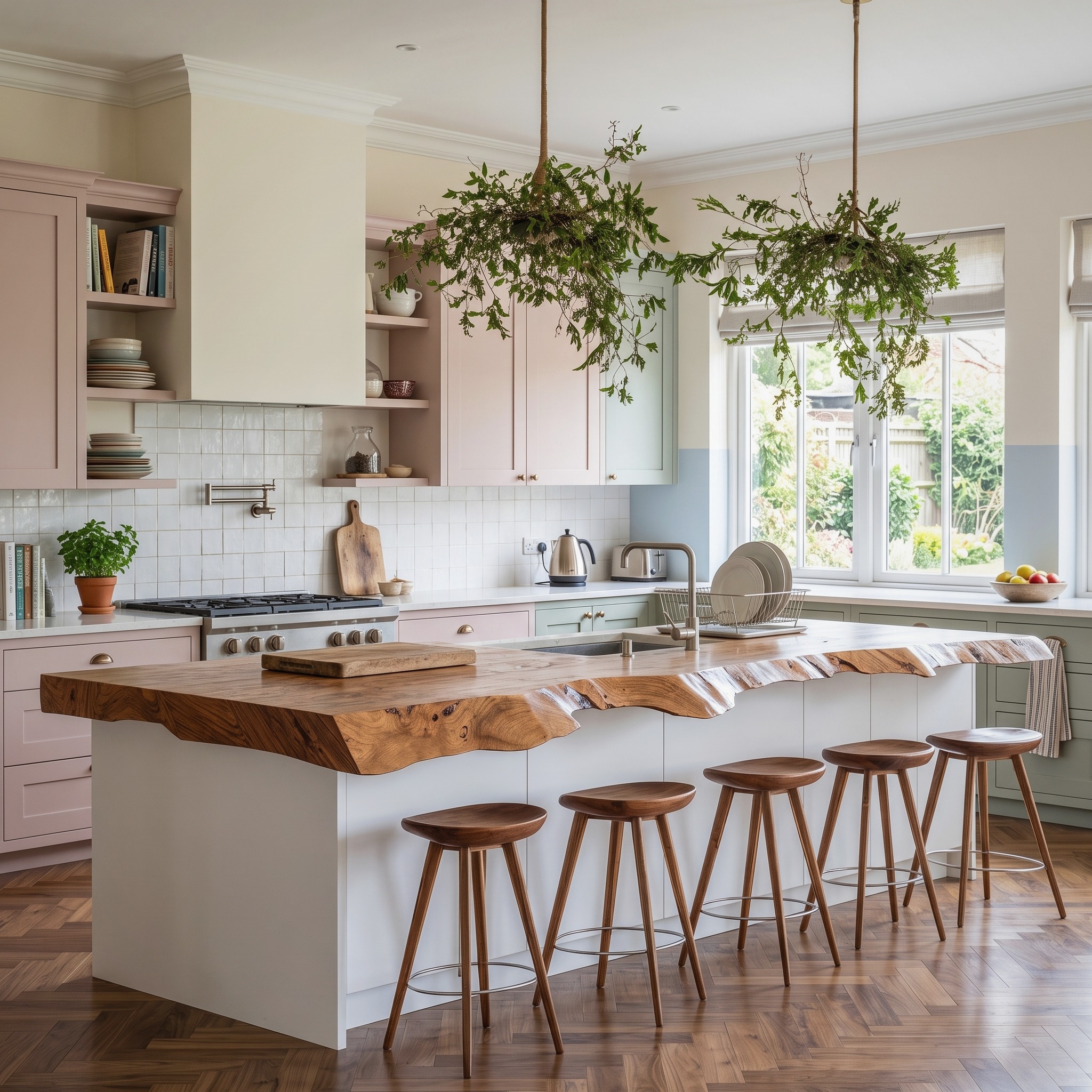 Mid Century Live Edge Countertop Kitchen Decor Statement