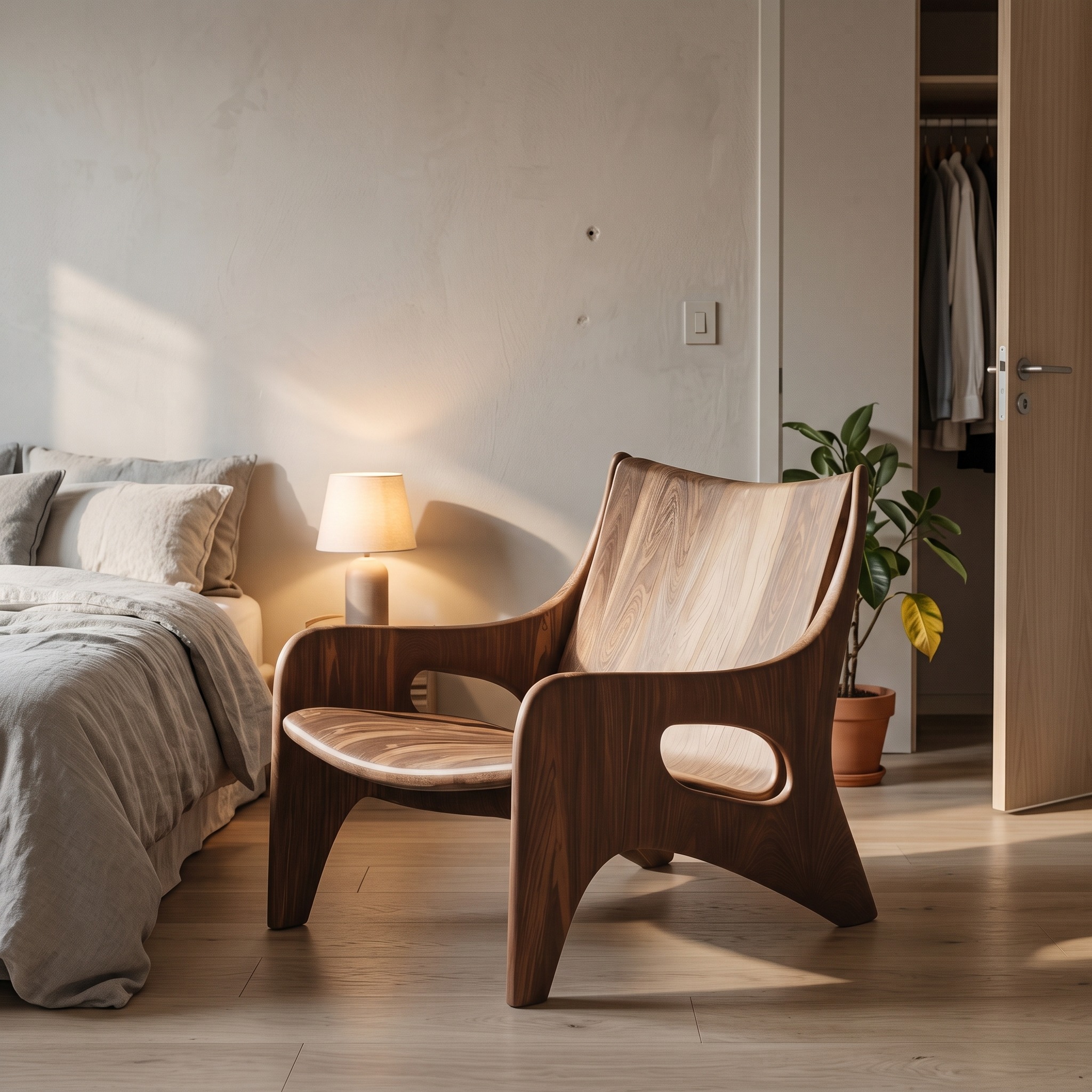 Mid Century Lounge Chair for Outdoor Furniture Set