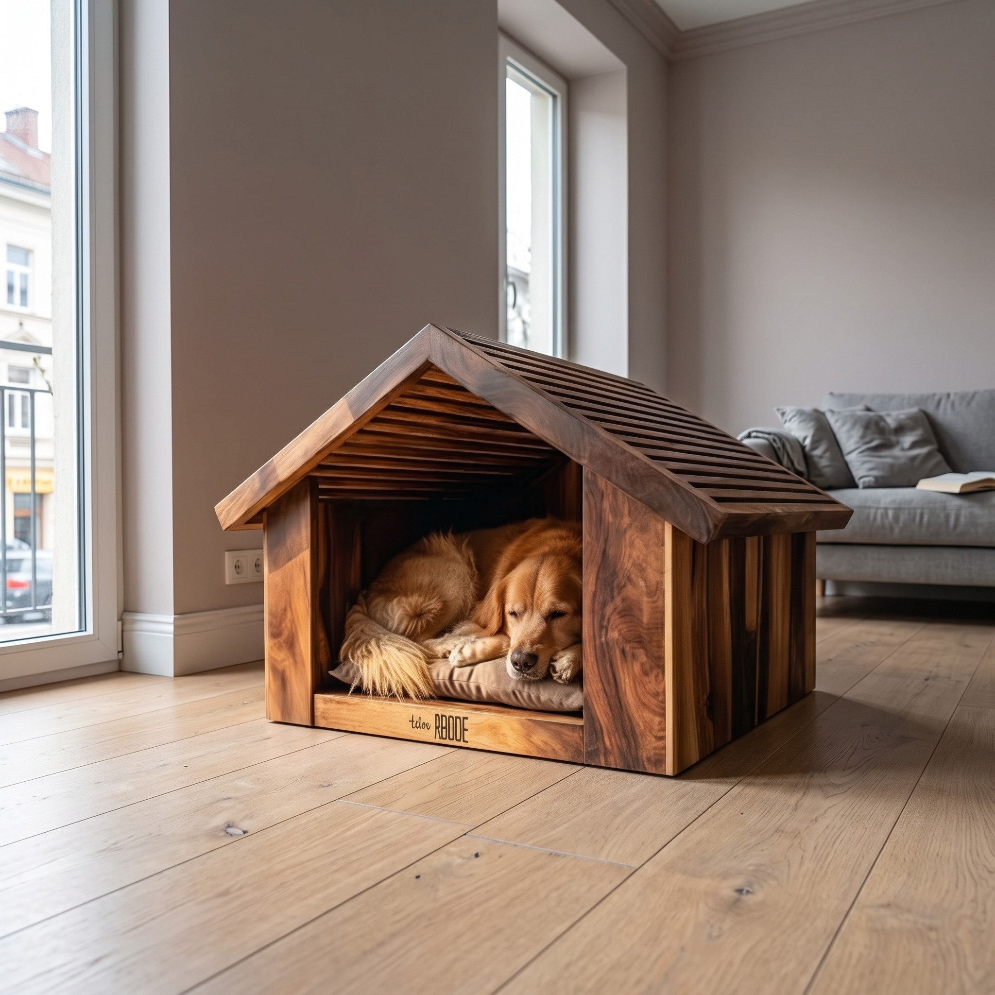 Mid Century Pet House Indoor Dog Lounge Cat Tree