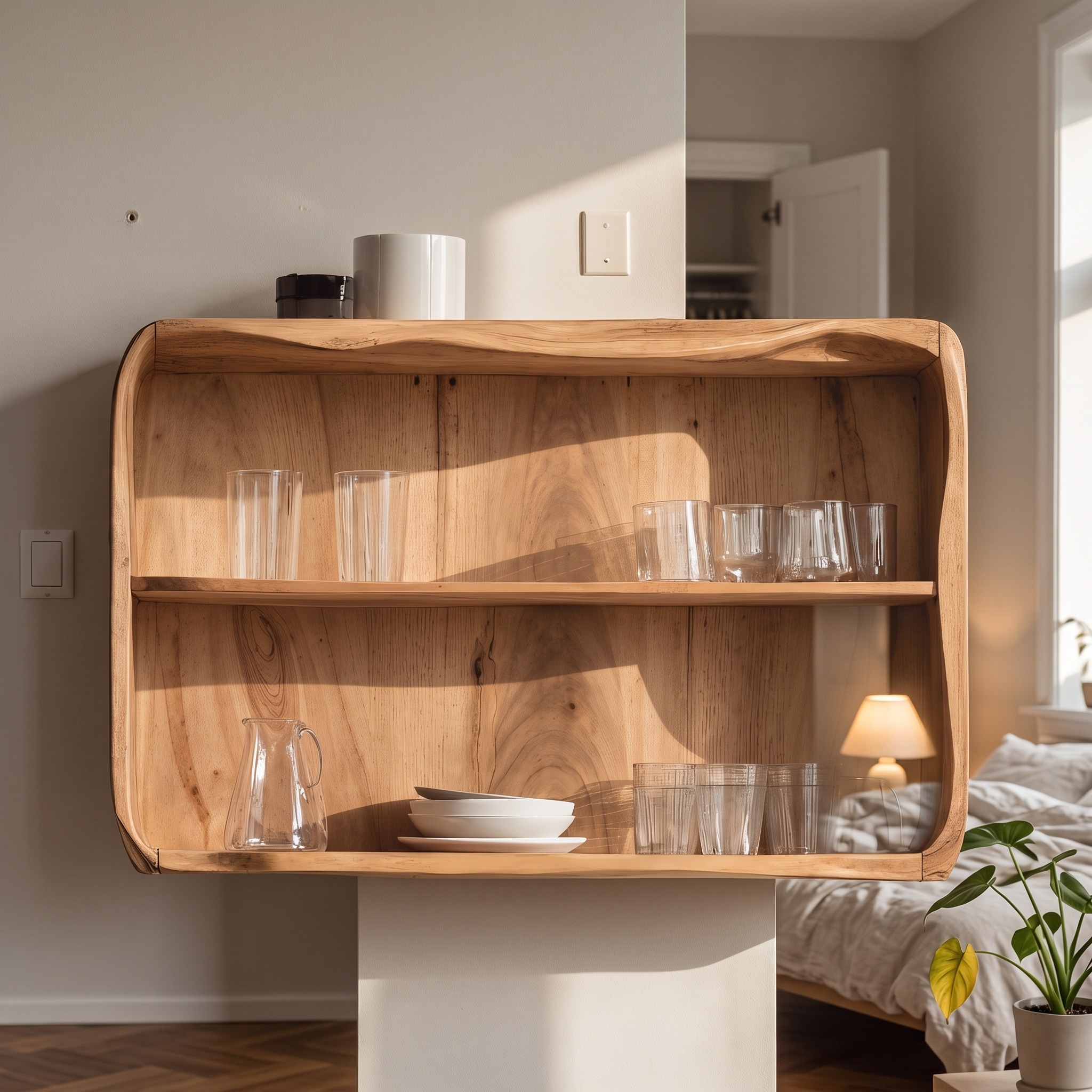 Mid Century Wooden Kitchen Cabinet for Kitchen