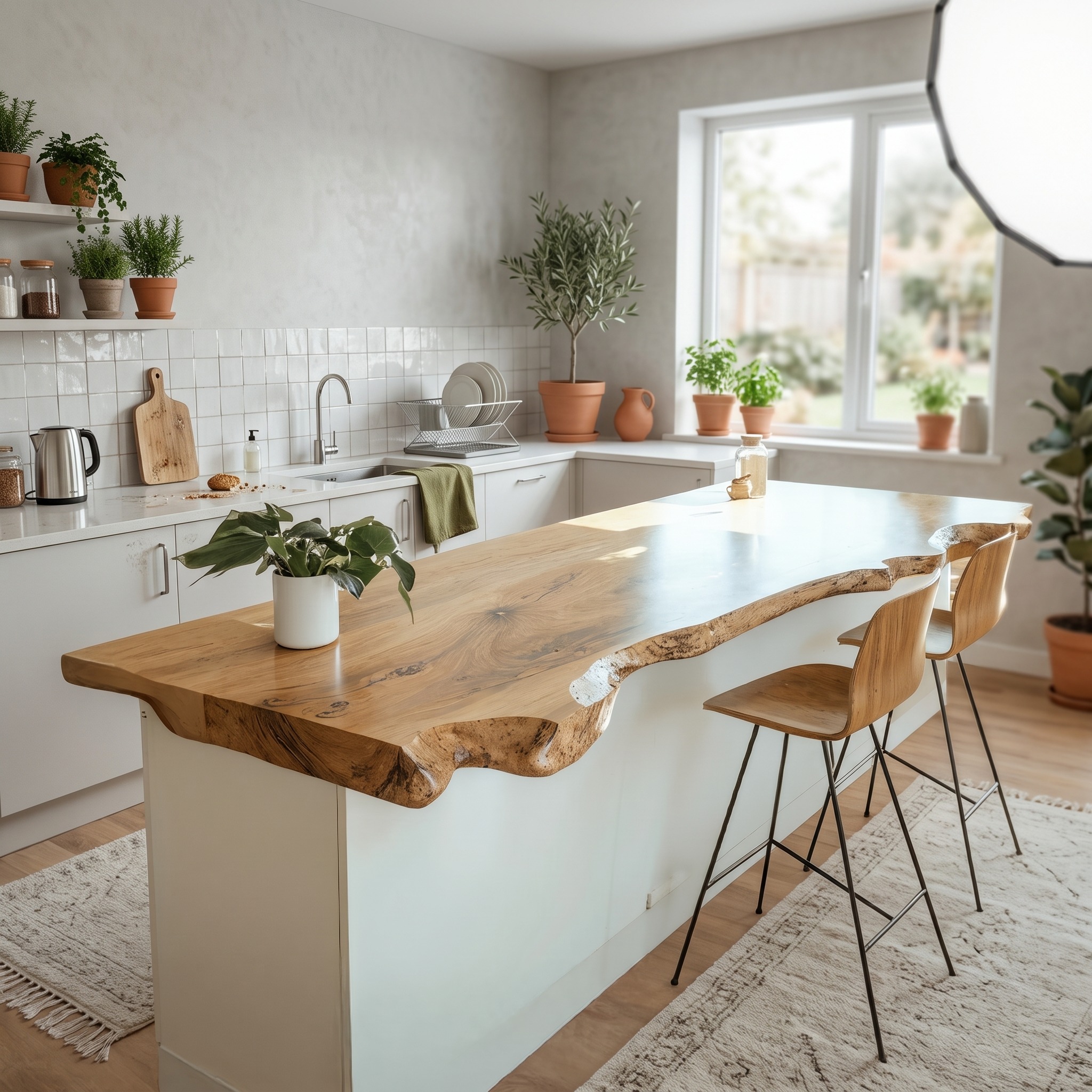 Mid Century Wooden Kitchen Countertop for Modern Kitchen Transformation