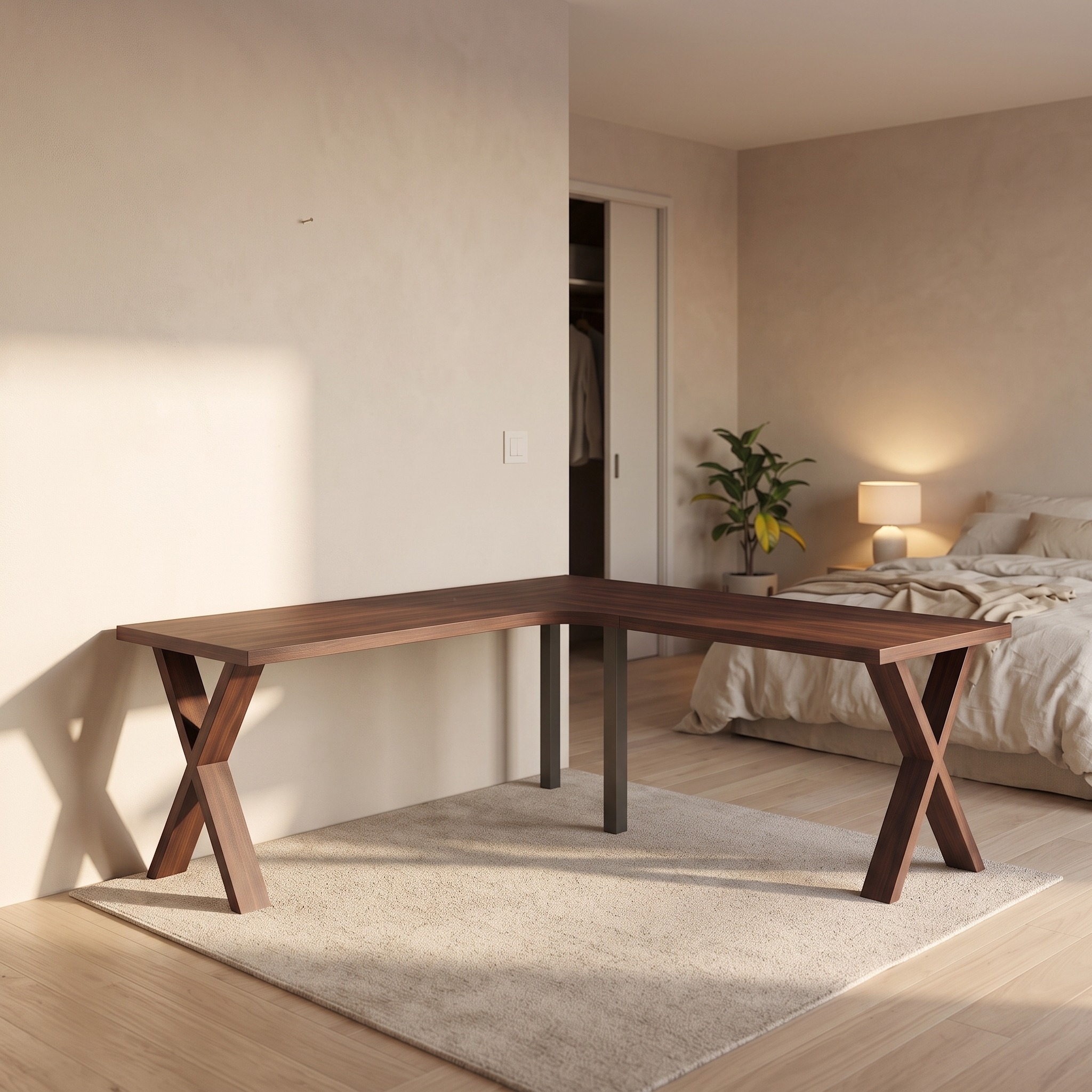 Midcentury Corner Desk Home Office