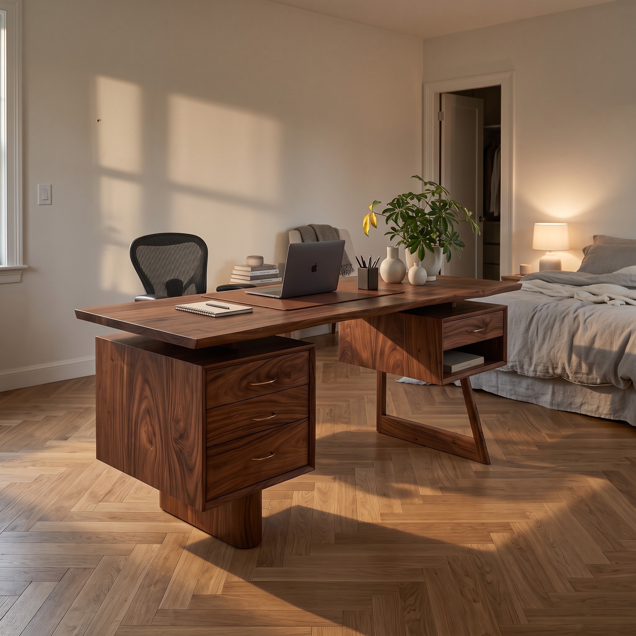 Minimalist Executive Desk Home Workspace
