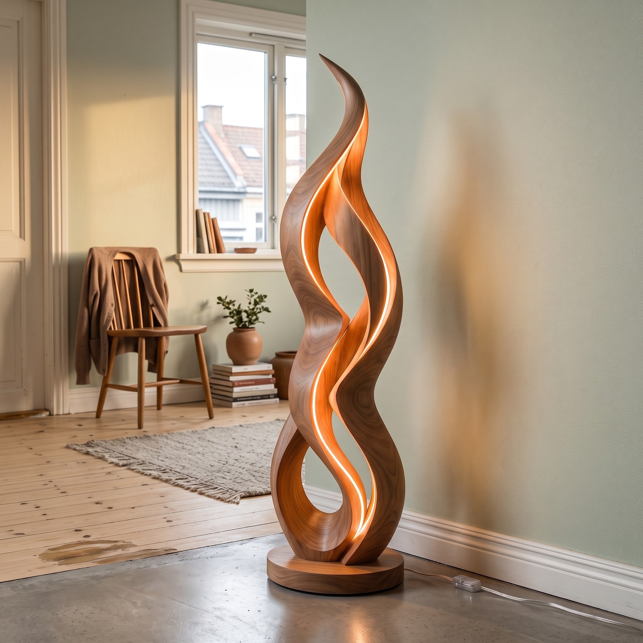 Minimalist Halo Floor Lamp for Modern Interior