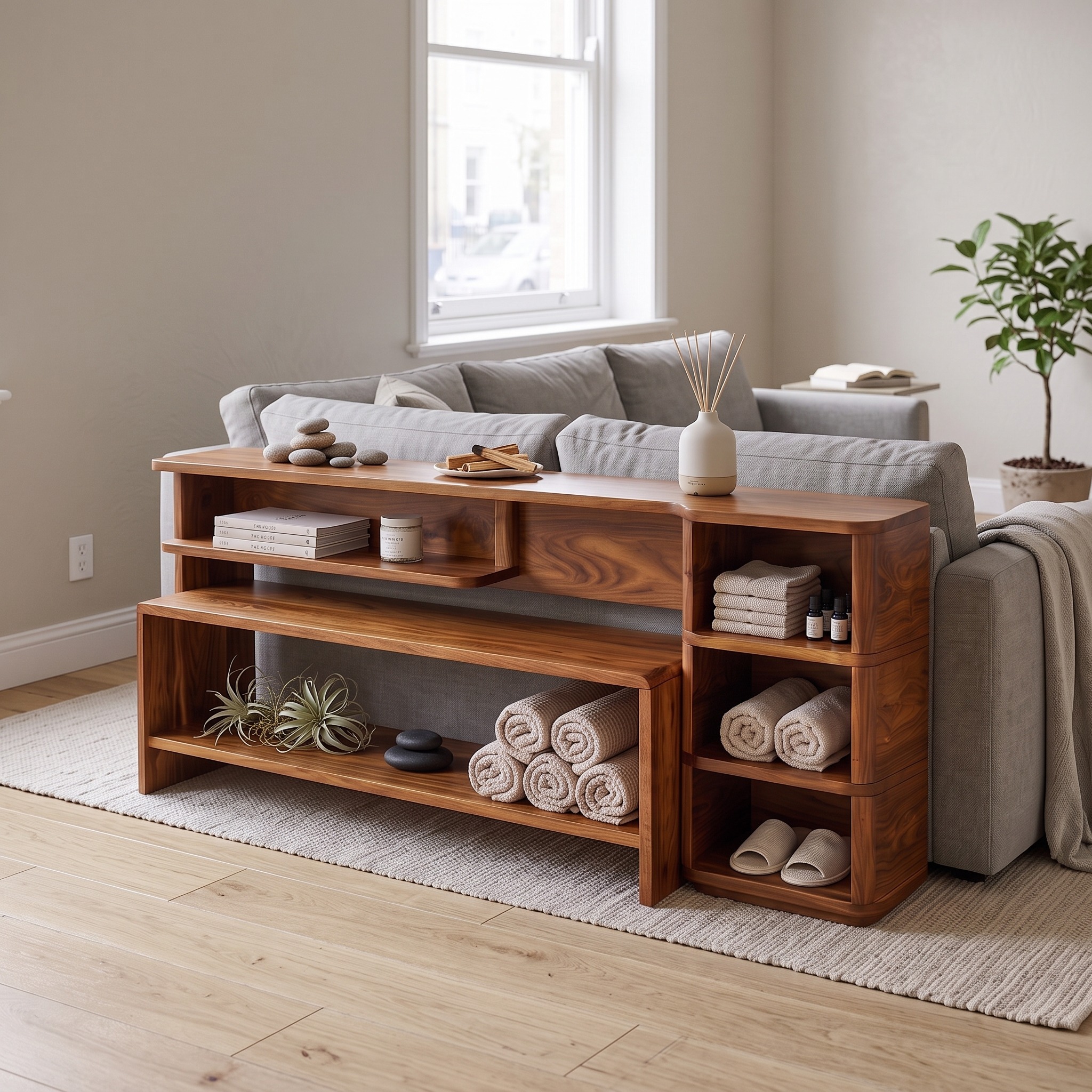 Minimalist Storage Console for Contemporary Living Room