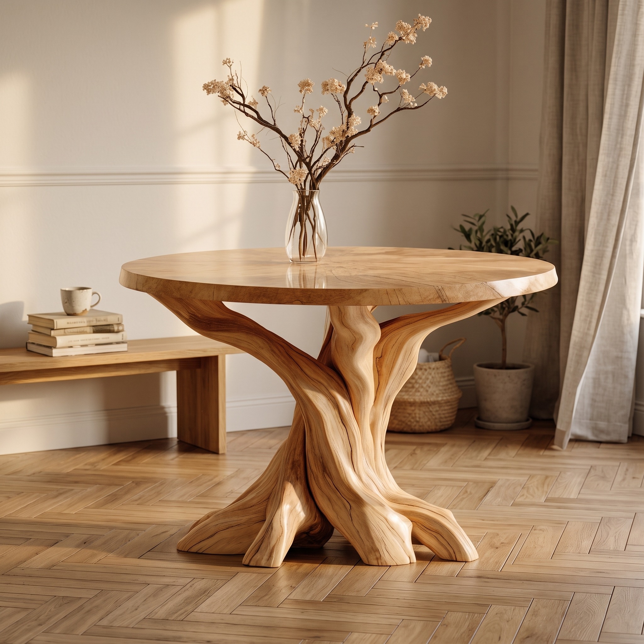 Minimalist Wood End Table for Modern Living Spaces