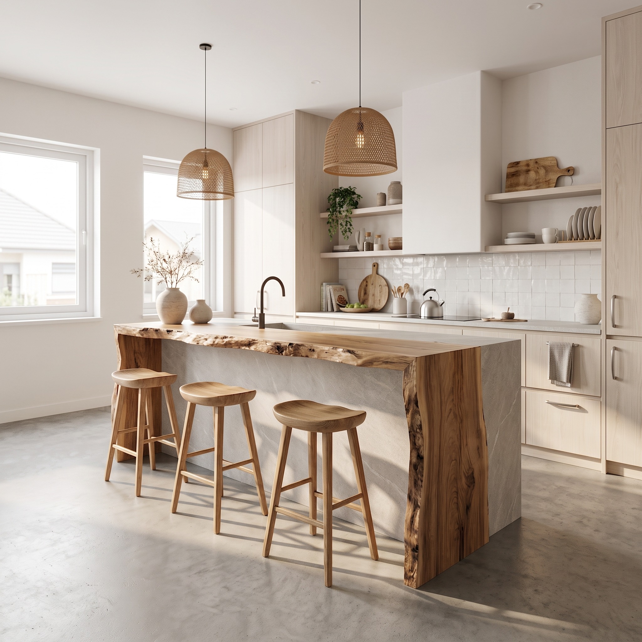 Modern Decorative Kitchen Island for Kitchen and Open Layout