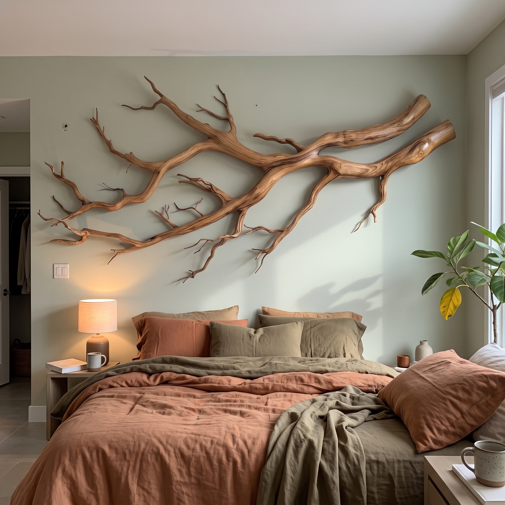 Modern Farmhouse Driftwood Branch Wall Decor Living Room