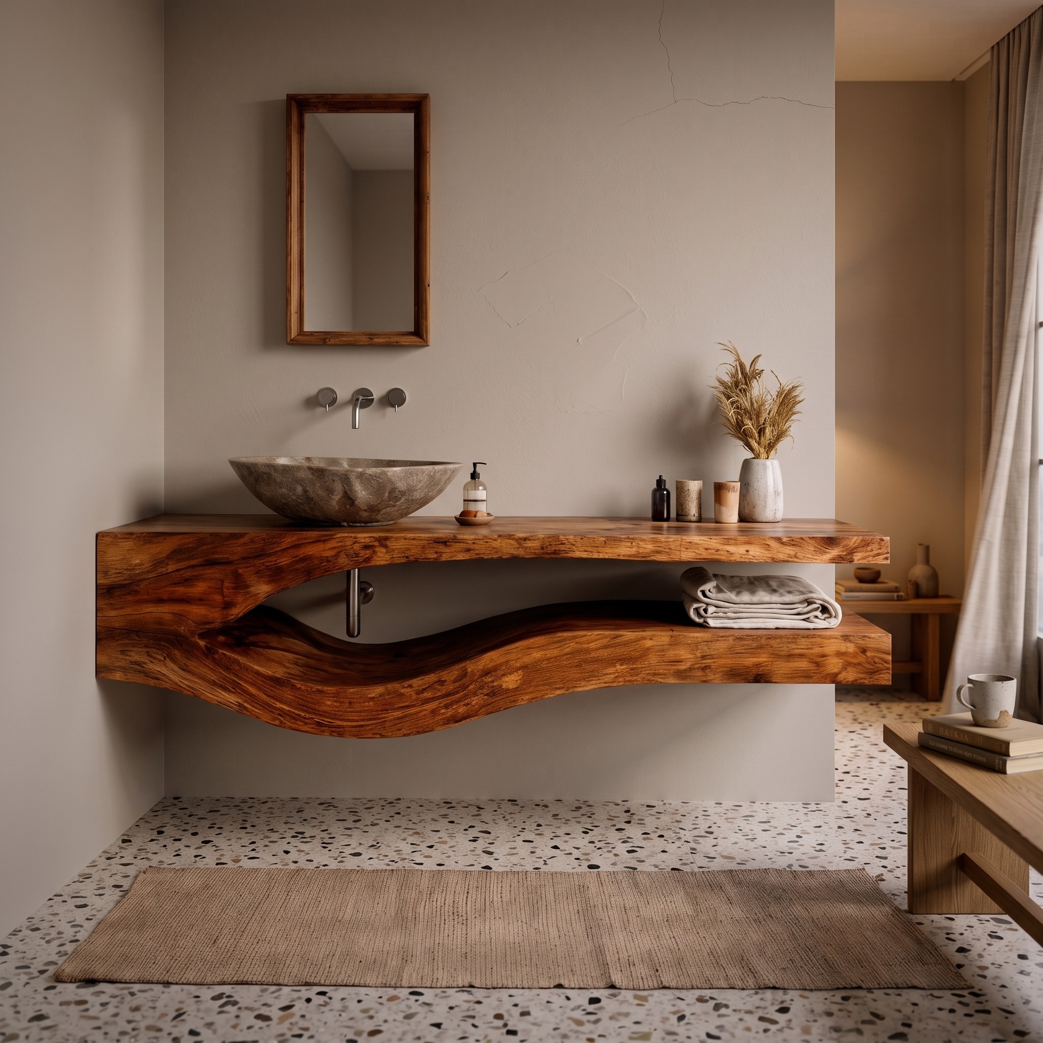 Modern Floating Bathroom Vanity for Bathroom and Powder Room