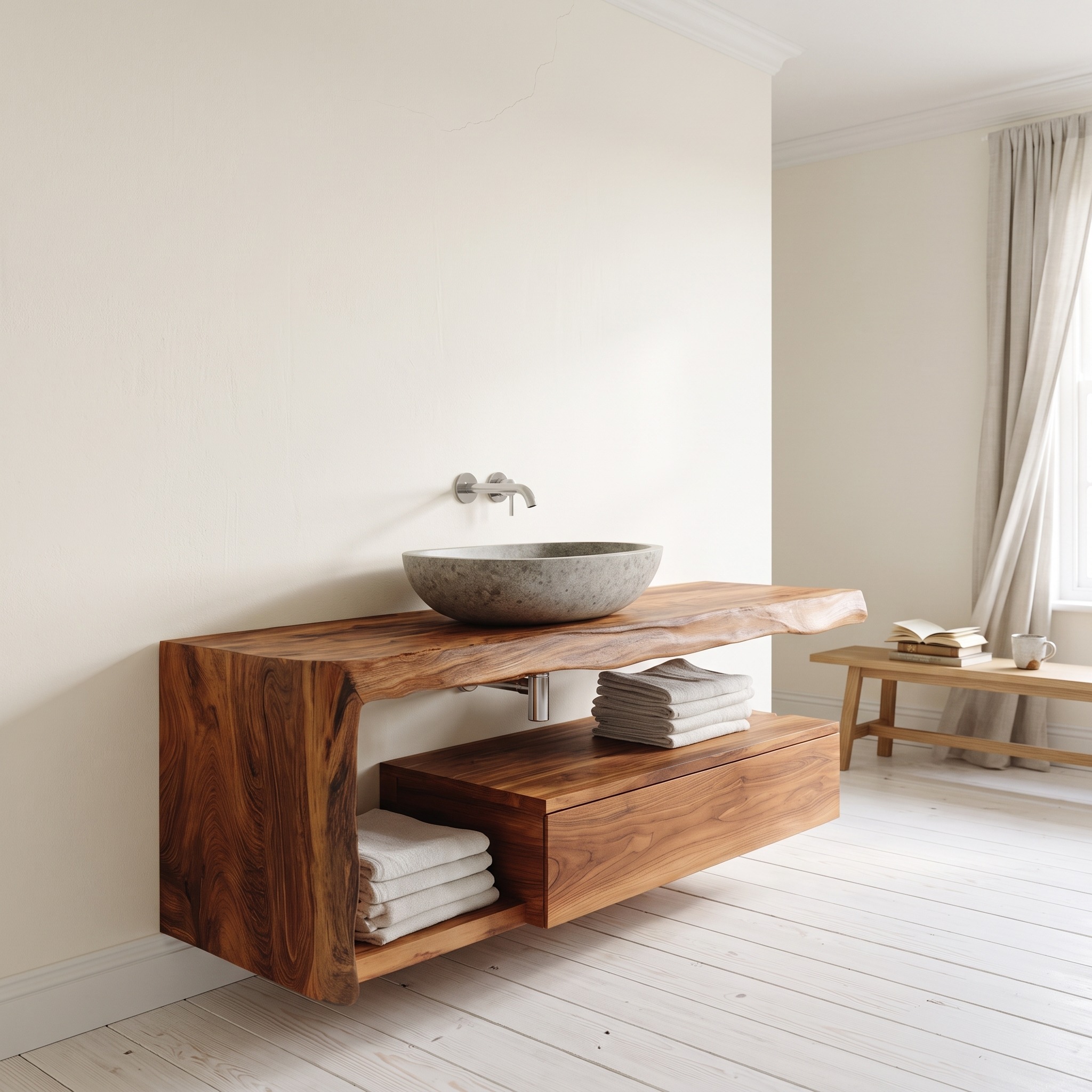 Modern Floating Bathroom Vanity for Spa