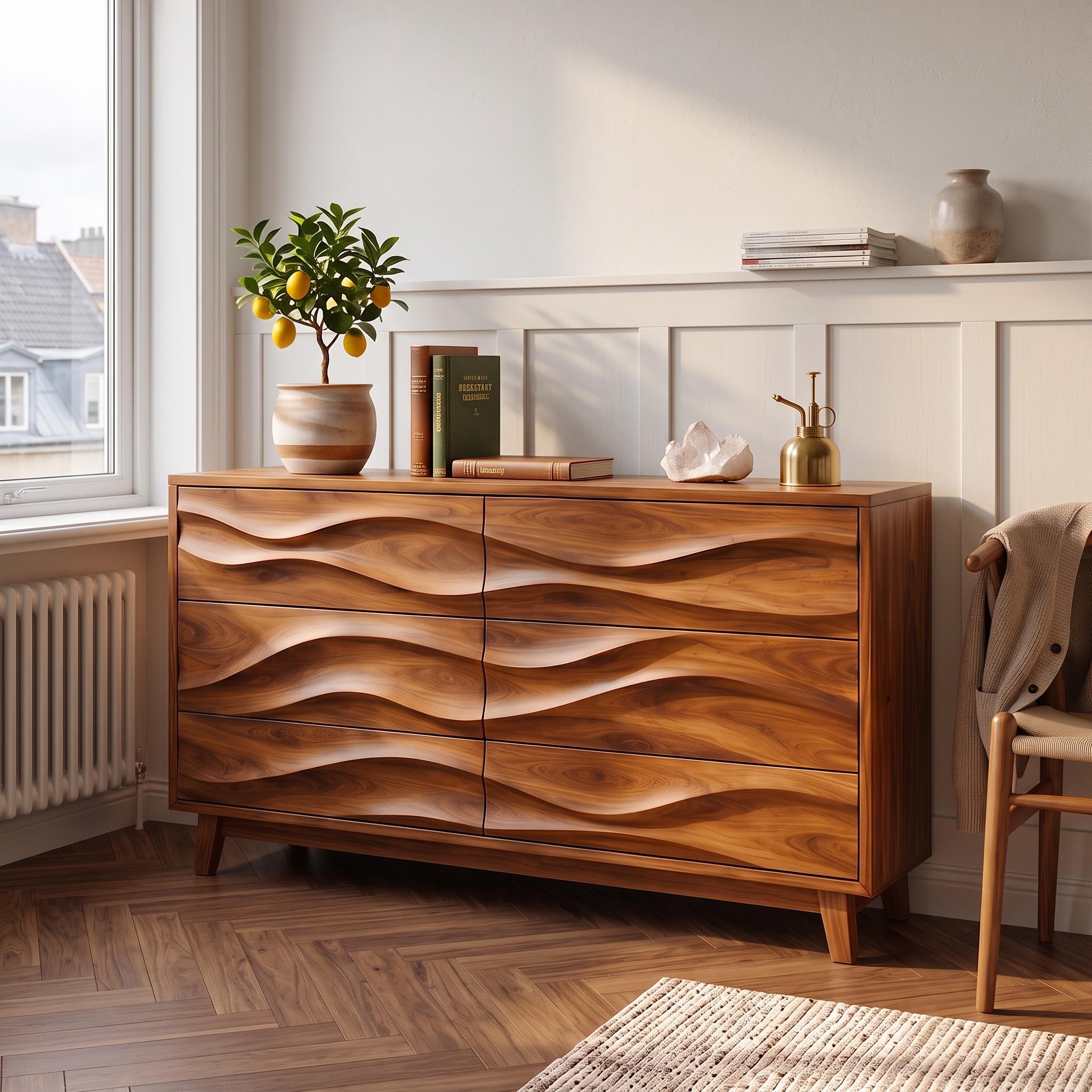Modern Flow Chest Dresser for Spacious Bedroom