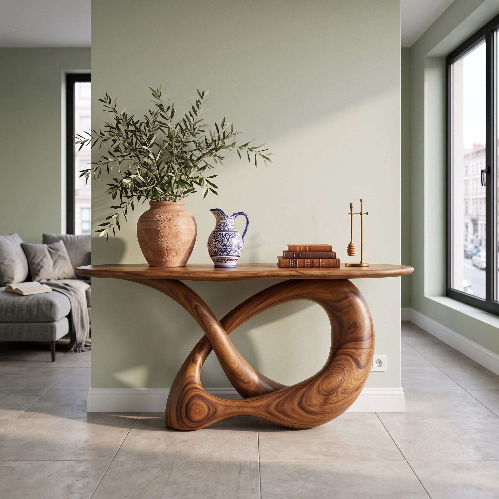 Modern Infinity Console Table Designer Interior