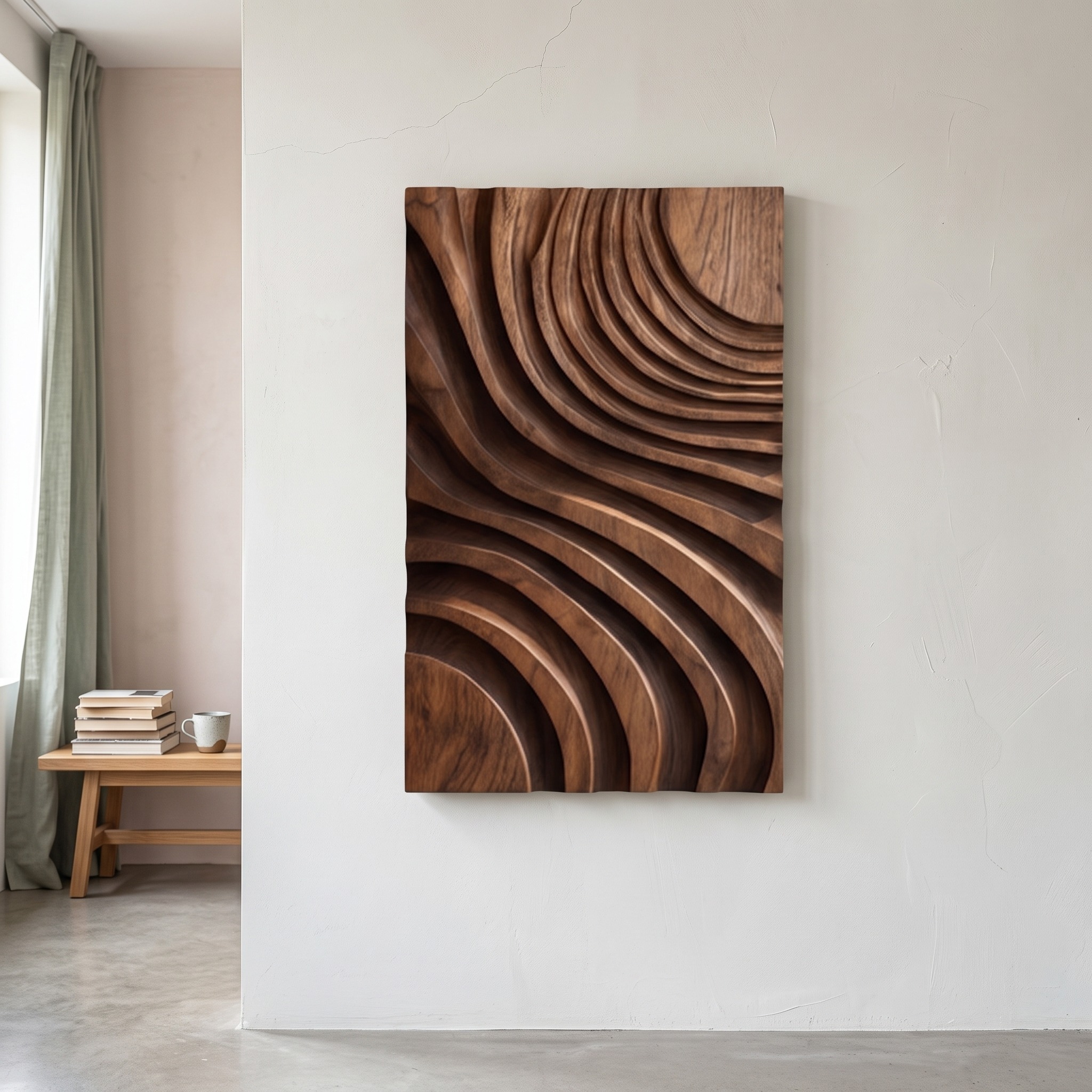 Modern Layered Flow Wall Art for Living Room