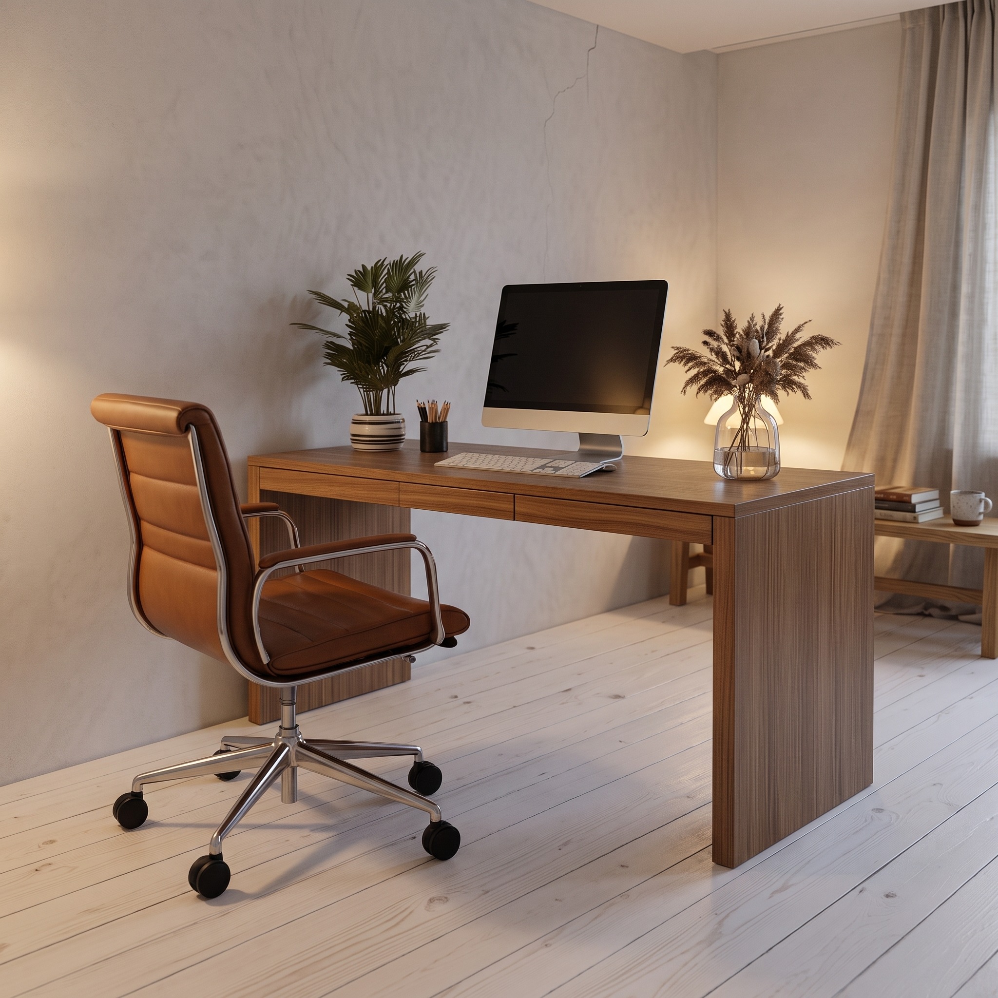 Modern Minimal Work Desk Home Office and Study Room