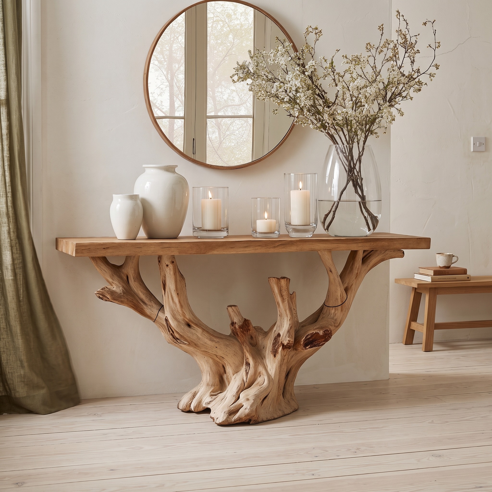 Modern Rustic Console Table Hallway Table