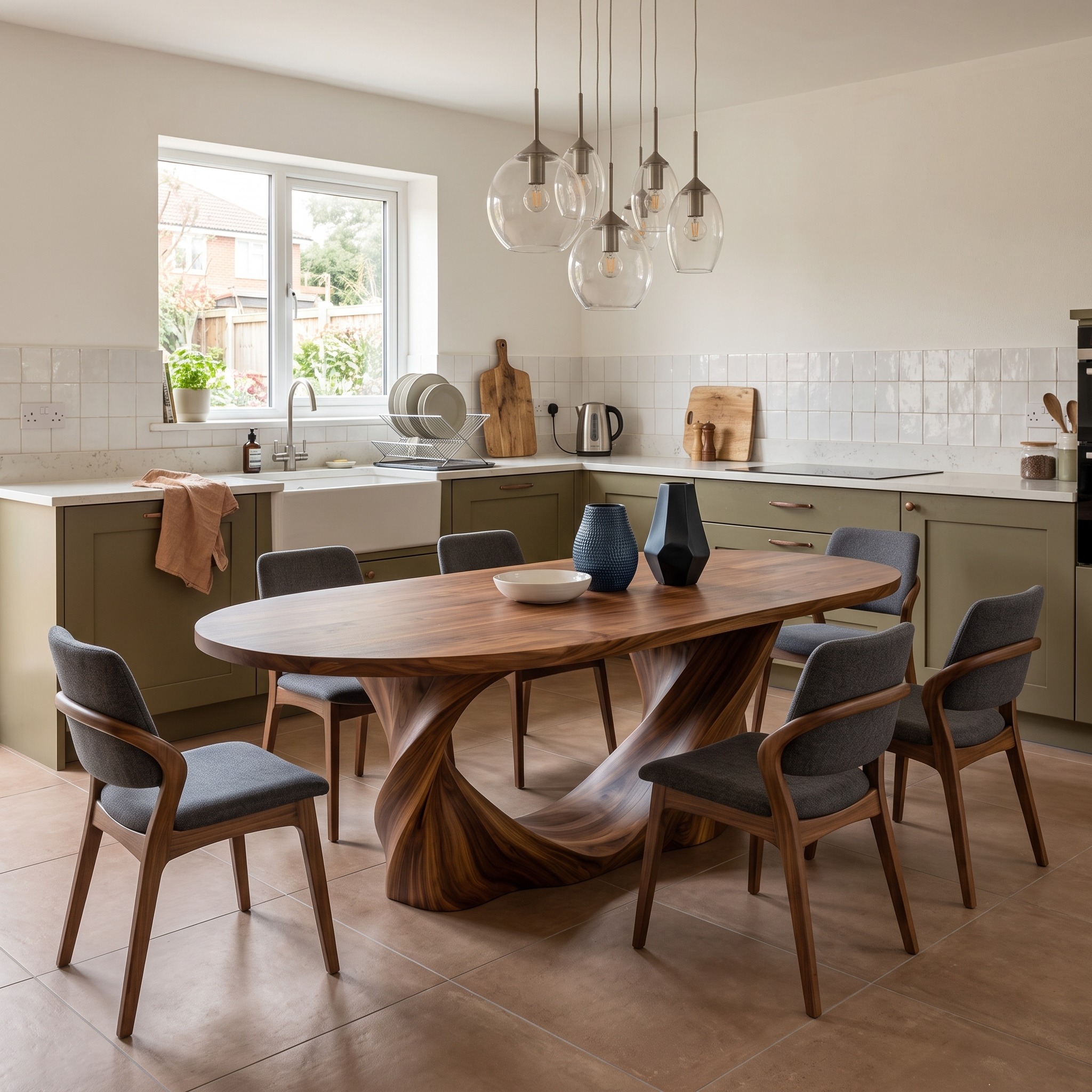 Modern Sculptural Dining Table Furniture for Dining Room