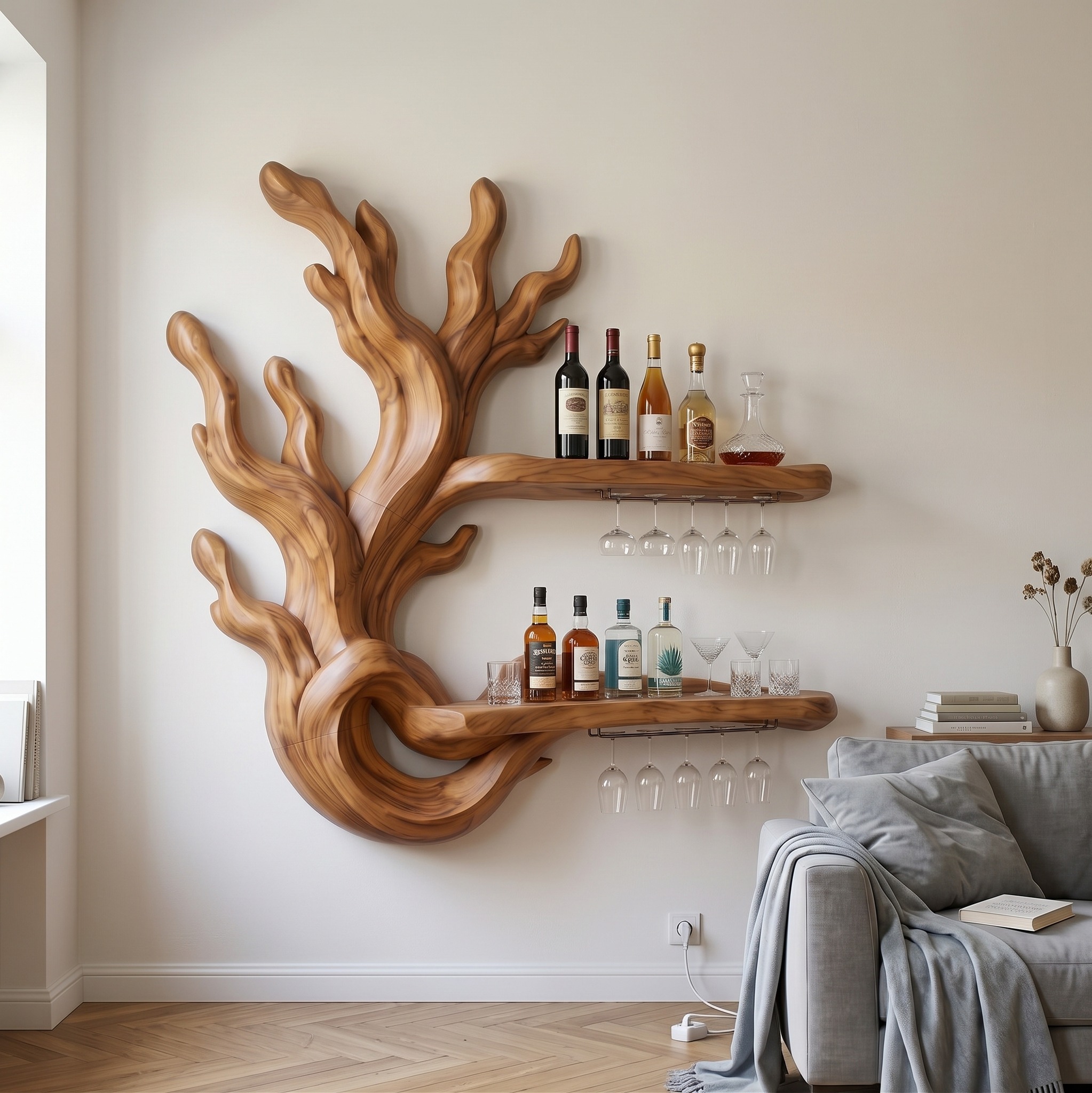 Modern Wine Bottle Storage for Dining Room