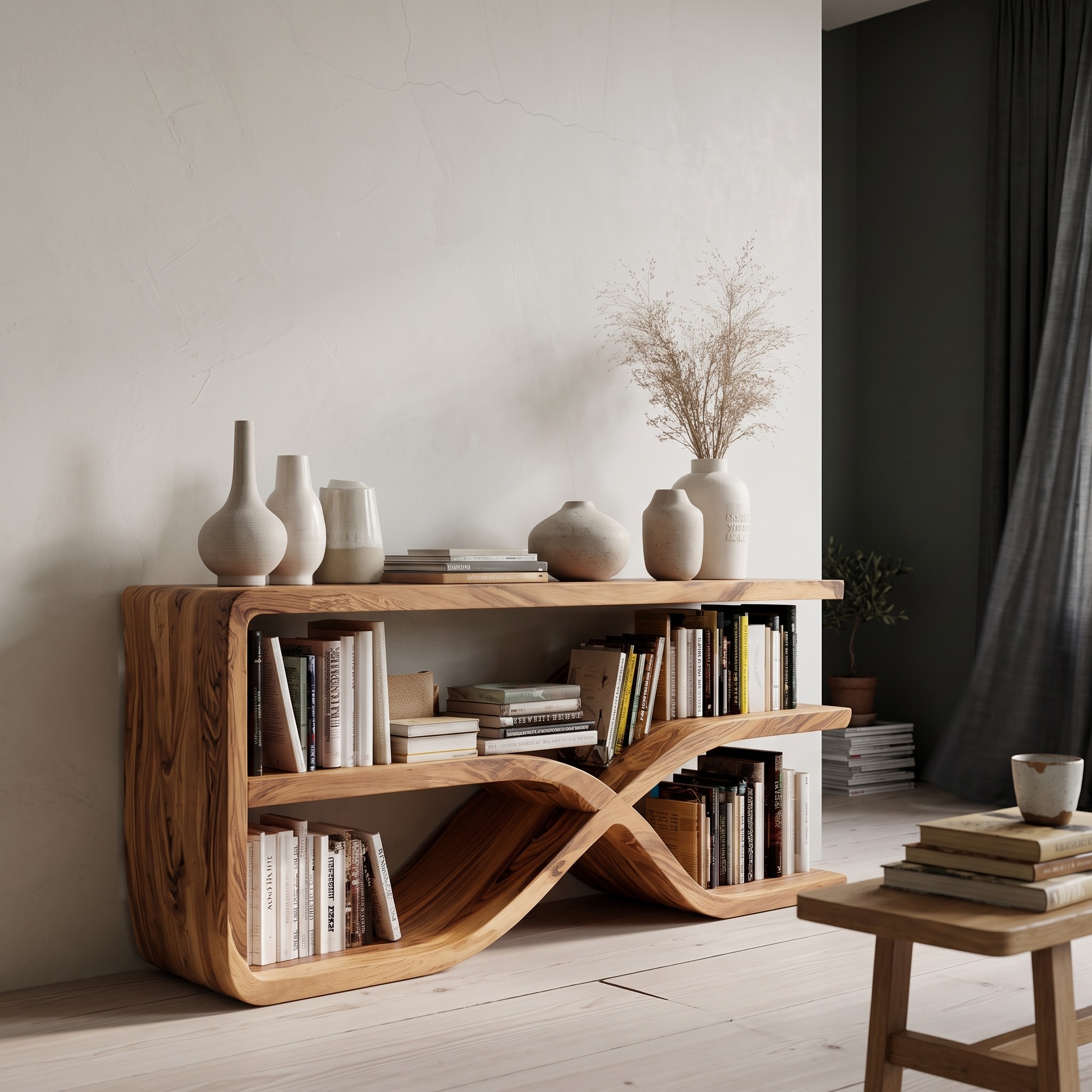 Modern Wooden Console Table for Living Room