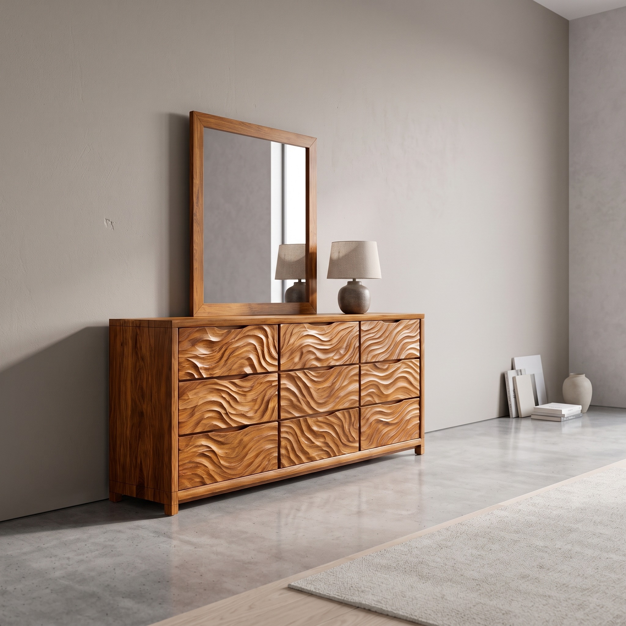 Modern Wooden Dresser for Bedroom Storage