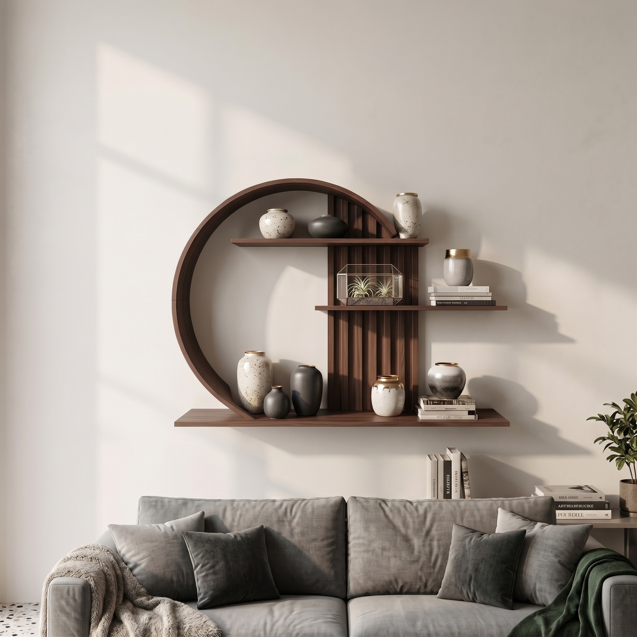 Modern Zen Wall Decor Shelf Living Room and Harmony Room
