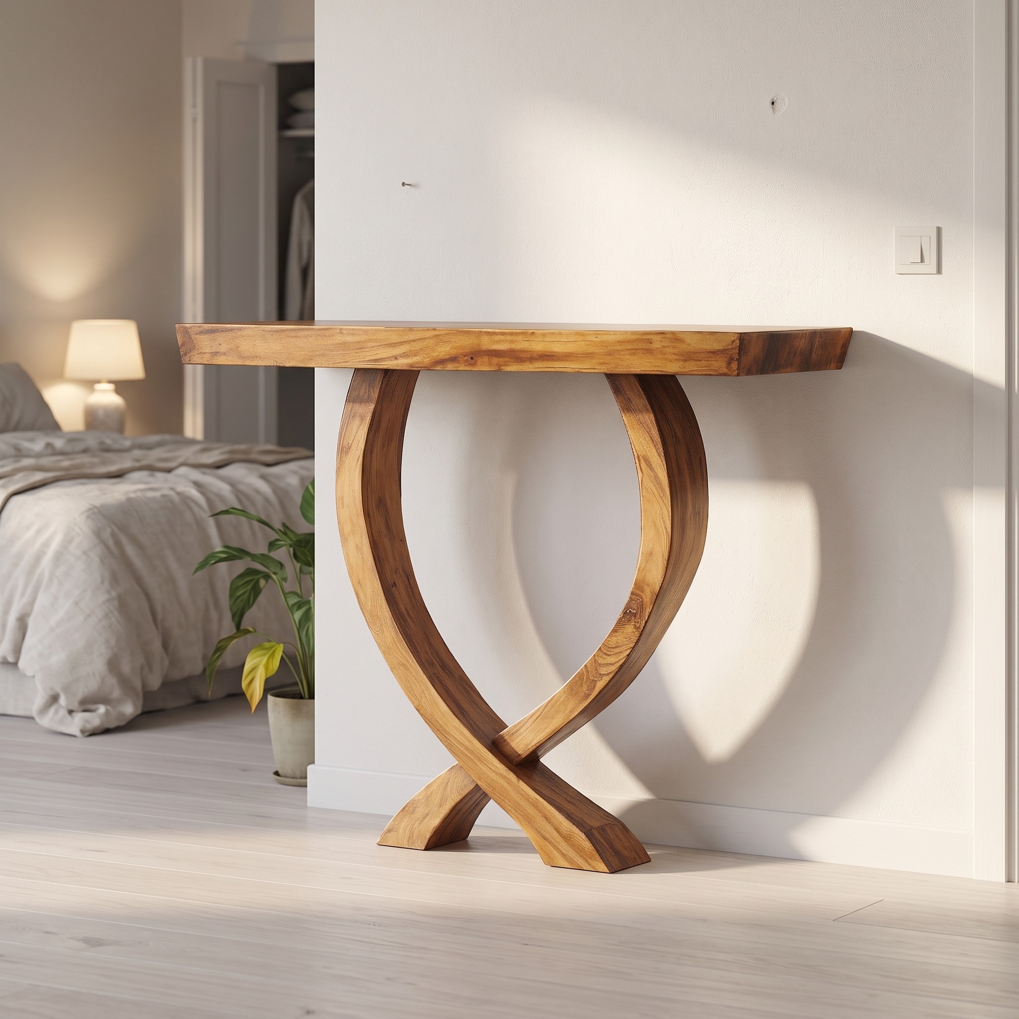 Narrow Console Table Entry Table Unique Design